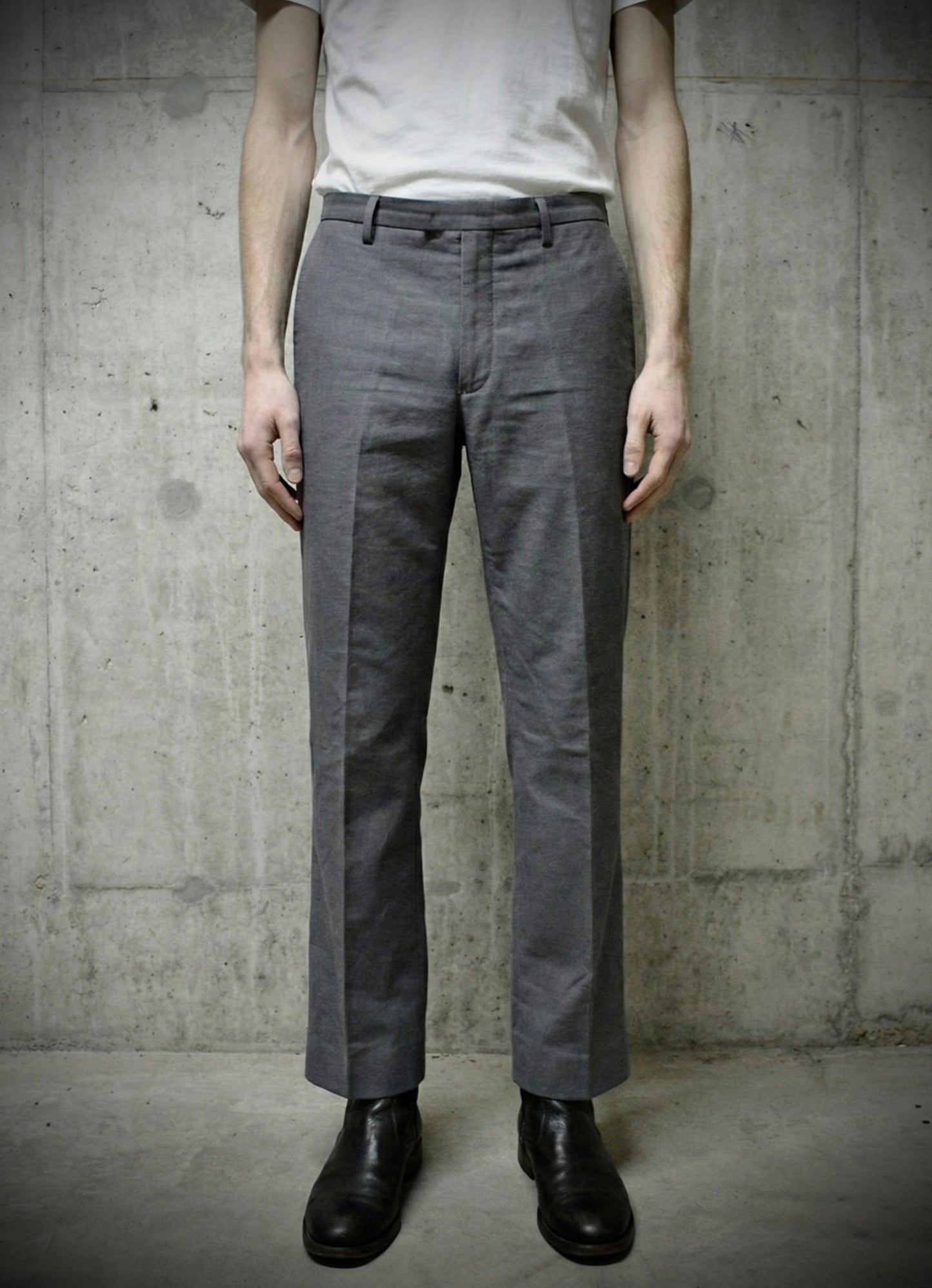 Carol Christian Poell AW01-02 “Public Freedom” ‘PM/1278 COTON’ Low Rise Breadstick Pants detail | DRIEW GARMENTS