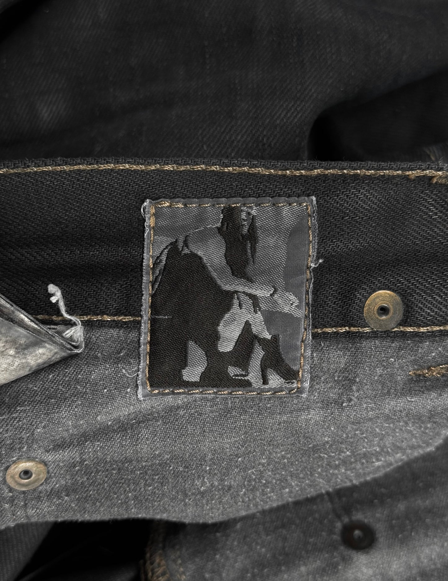 Rick Owens DRKSHDW SS11 “ANTHEM” BLK Light-waxed ‘Detroit Cut’ Skinny Denim