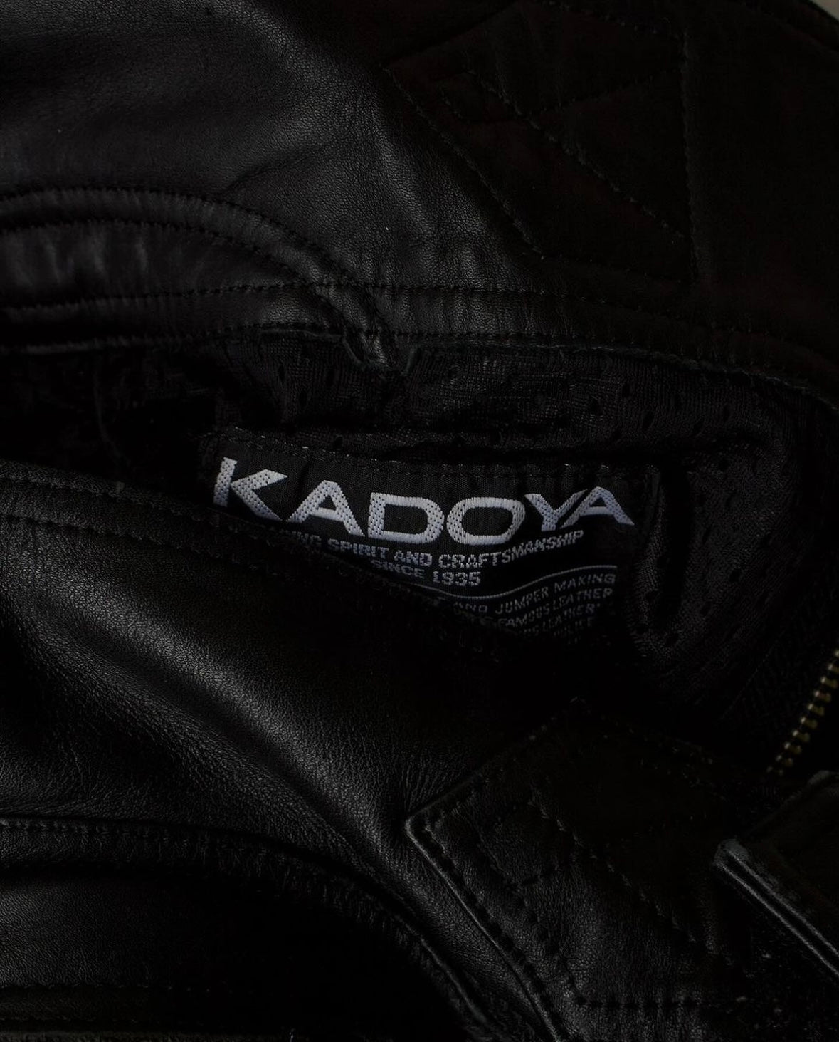 KADOYA 00s Cowhide Leather Padded Motorcycle Pants