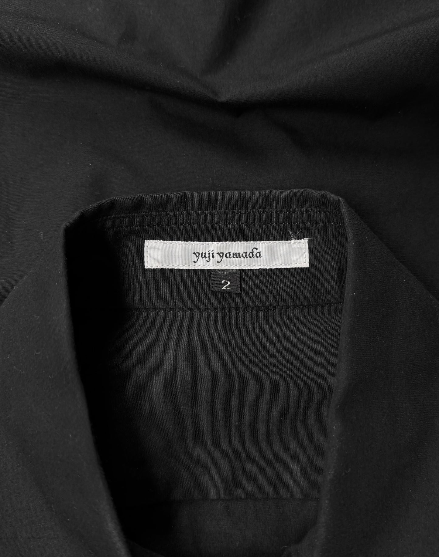 Yuji Yamada Early 00s Asymmetrical Hook Fastened Button-up Dress Shirts