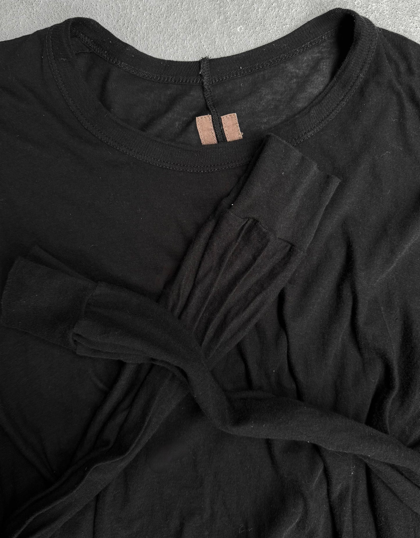 Rick Owens AW12 “MOUNTAIN” Black Sheer Unstable Long-sleeves