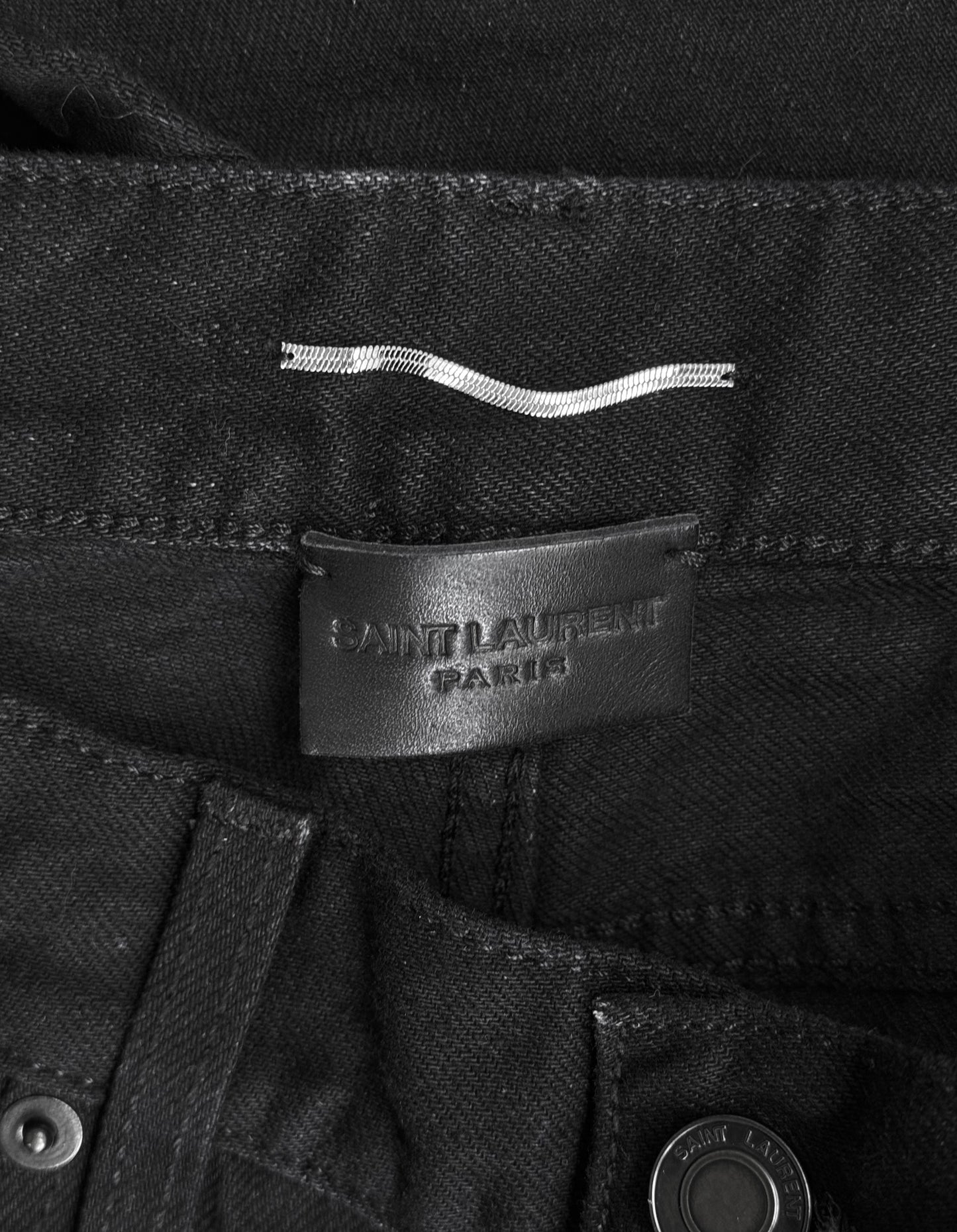 Saint Laurent Paris SS18 ‘D18’ Black Skinny Denim
