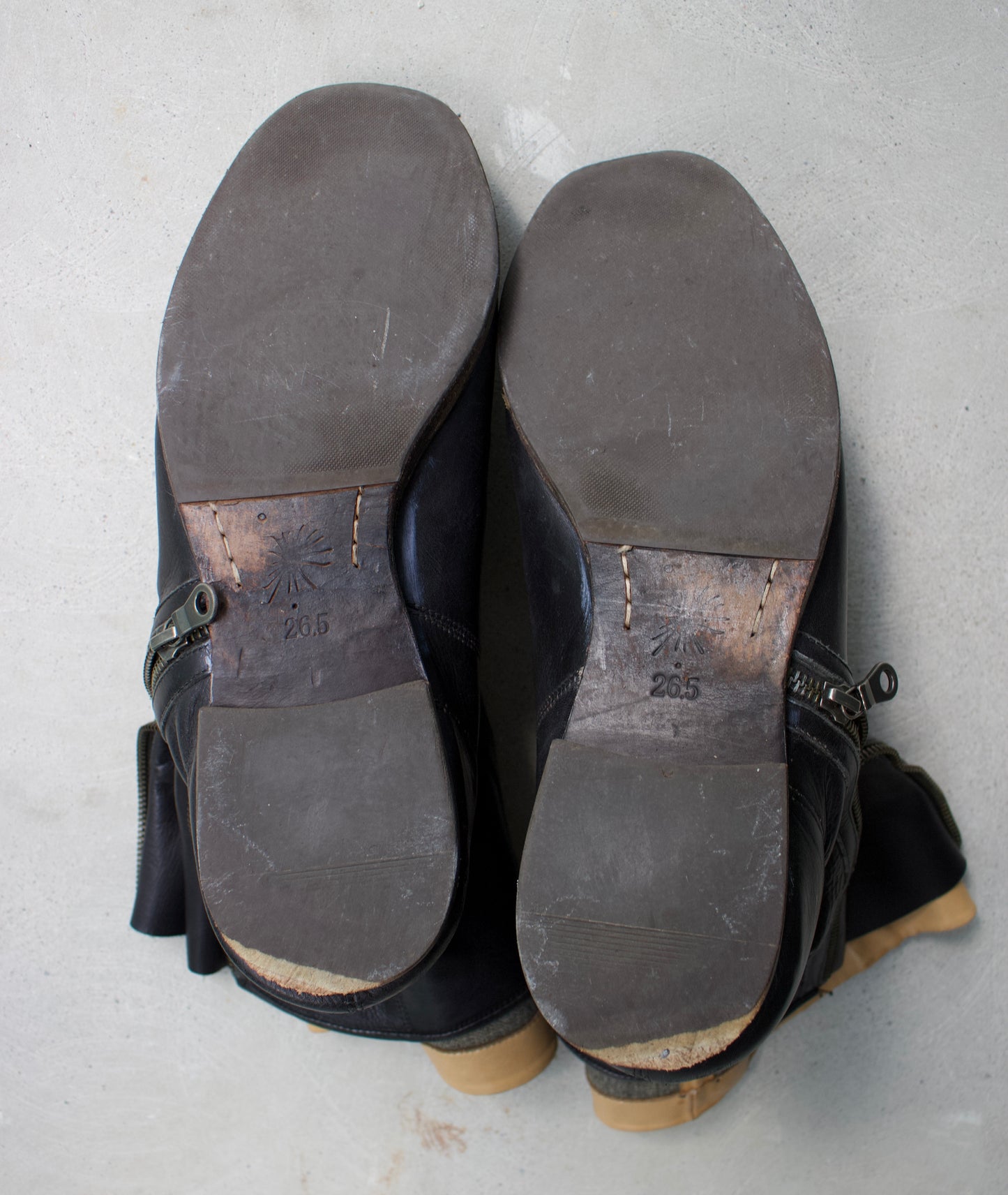 MiharaYasuhiro AW09 Double-Layered Leather Boots