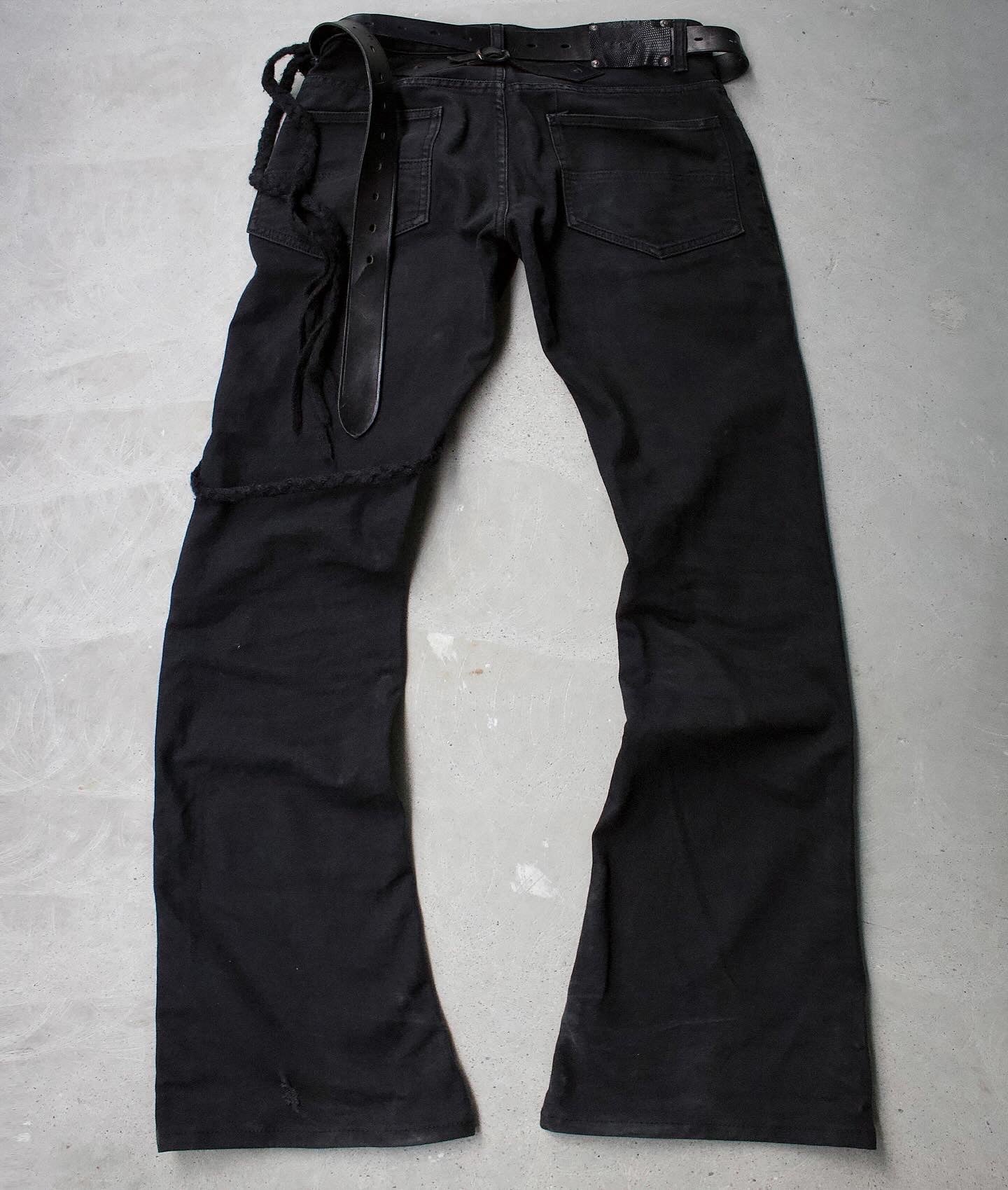 Isamu Katayama “BACKLASH” AW12 Lizzard Patch Bootcut Denim
