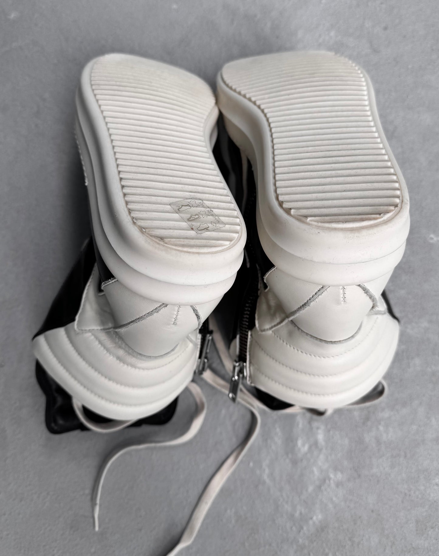 Rick Owens AW16 “MASTODON” Horse Leather Geobasket Sneakers