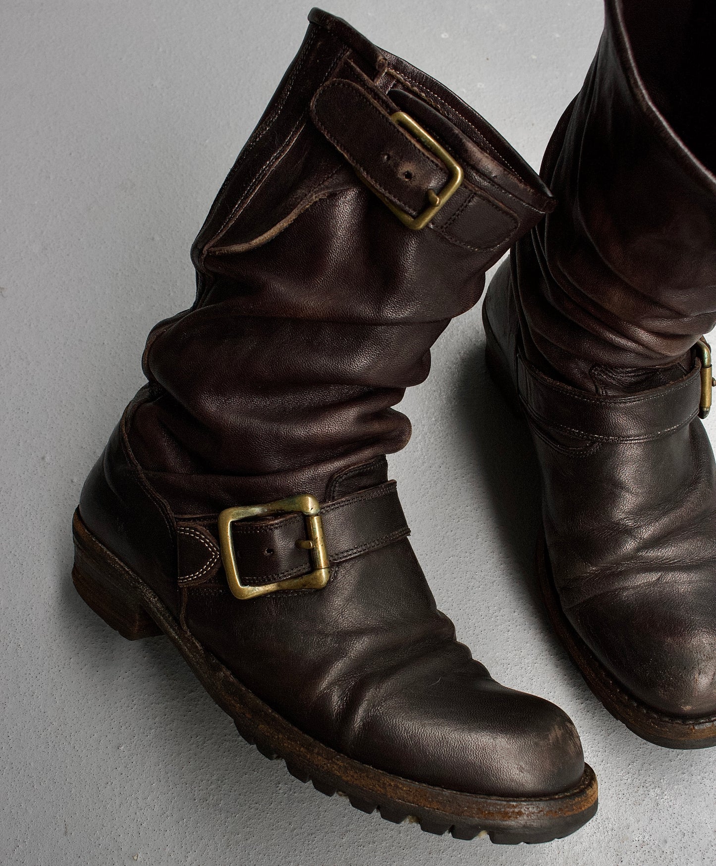 MiharaYasuhiro AW09 Twisted Leather Engineer Boots