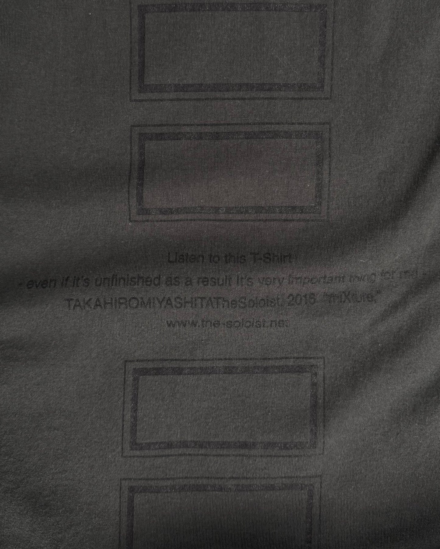 TakahiroMiyashita TheSoloist. SS16 “Unfinished” T-shirt