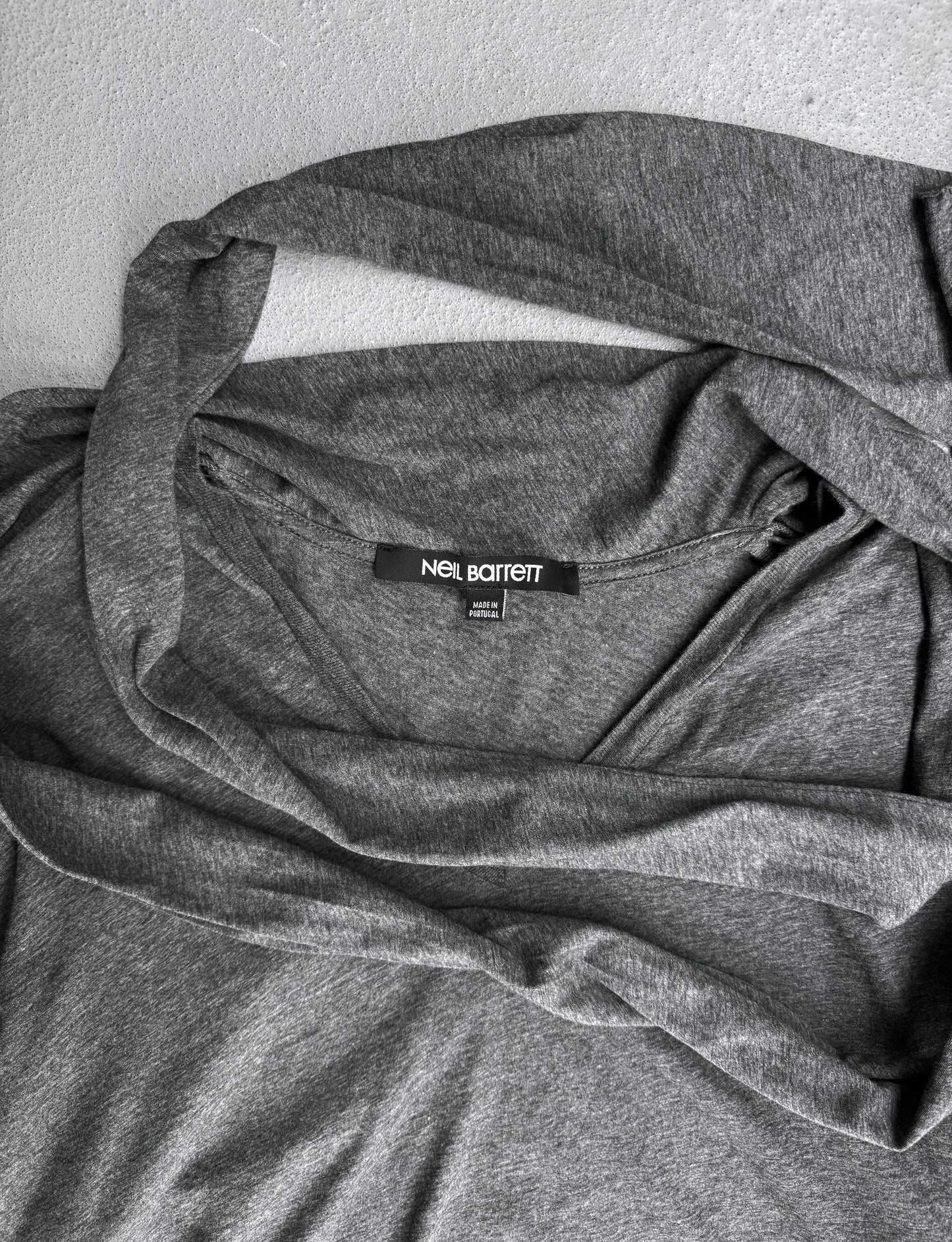 Neil Barrett Early 00s Scarf Collar T-shirt