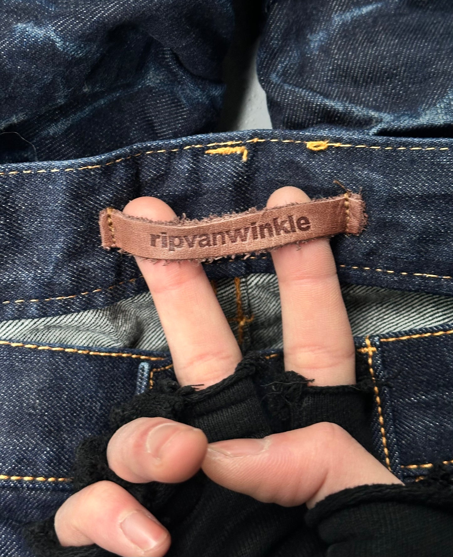 RipVanWinkle Early 00s Wrinkle Stacked Indigo Denim