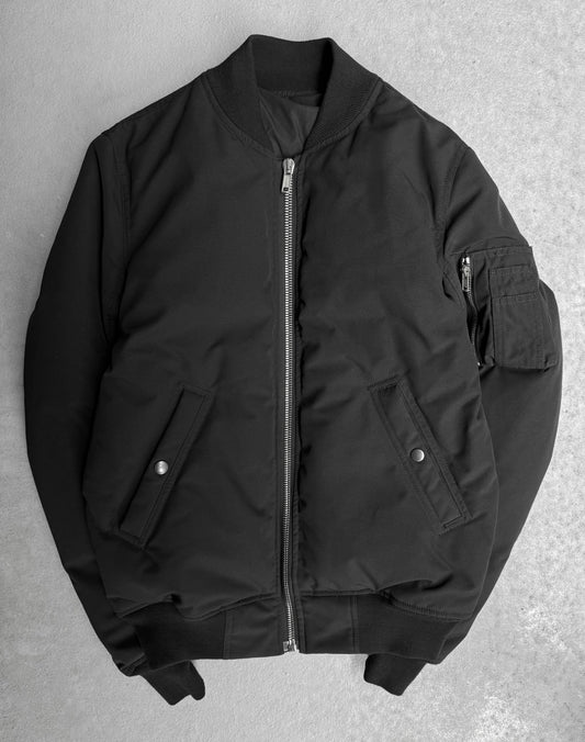 Rick Owens AW16 “MASTODON” Nylon Padded MA-1 Bomber Jacket