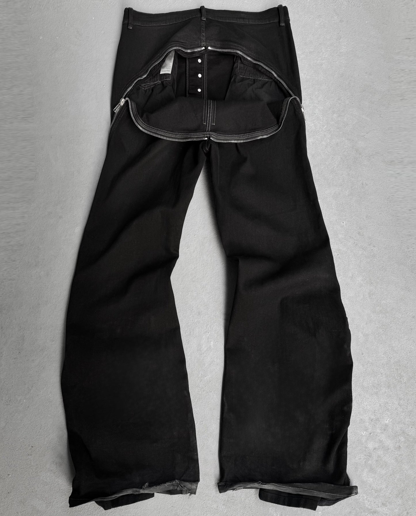 Rick Owens DRKSHDW SS22 “FOGACHINE” Bolan Banana Cut Flare Denim