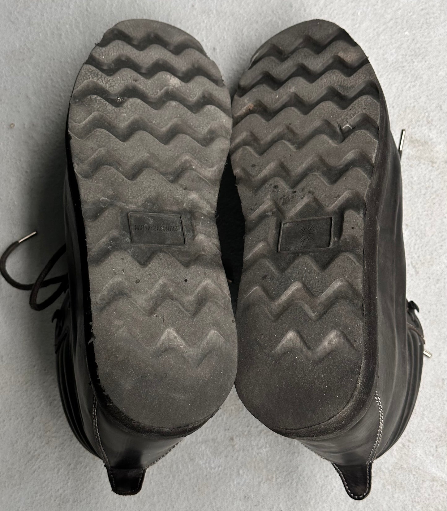 MiharaYasuhiro AW10 Cowhide Leather Trekking Platform Boots