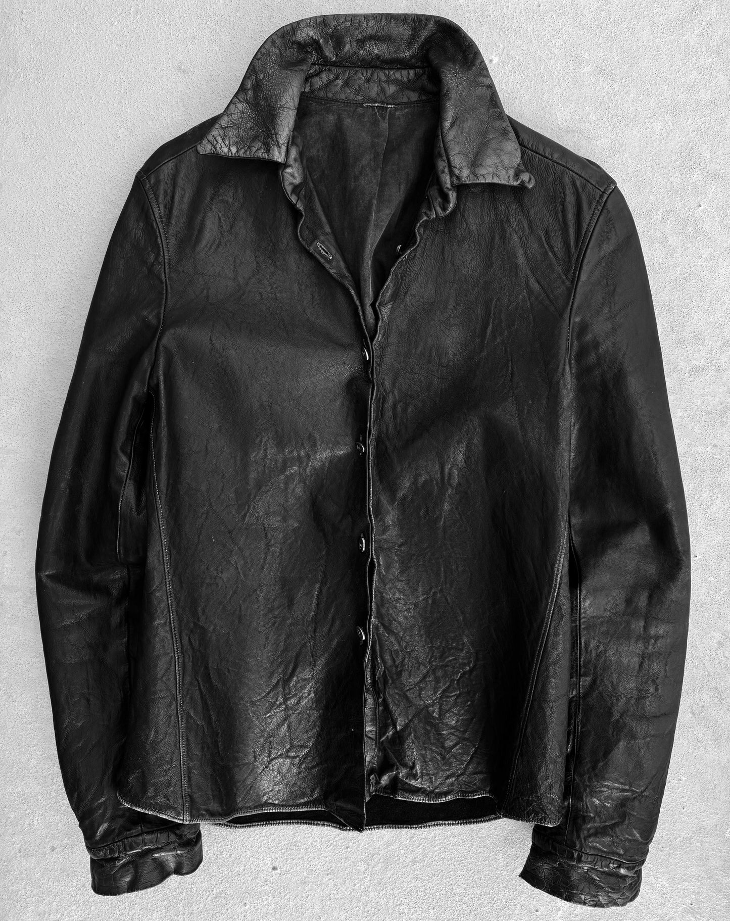 Carpe Diem Early 00s Full-grain Horse Leather Jacket