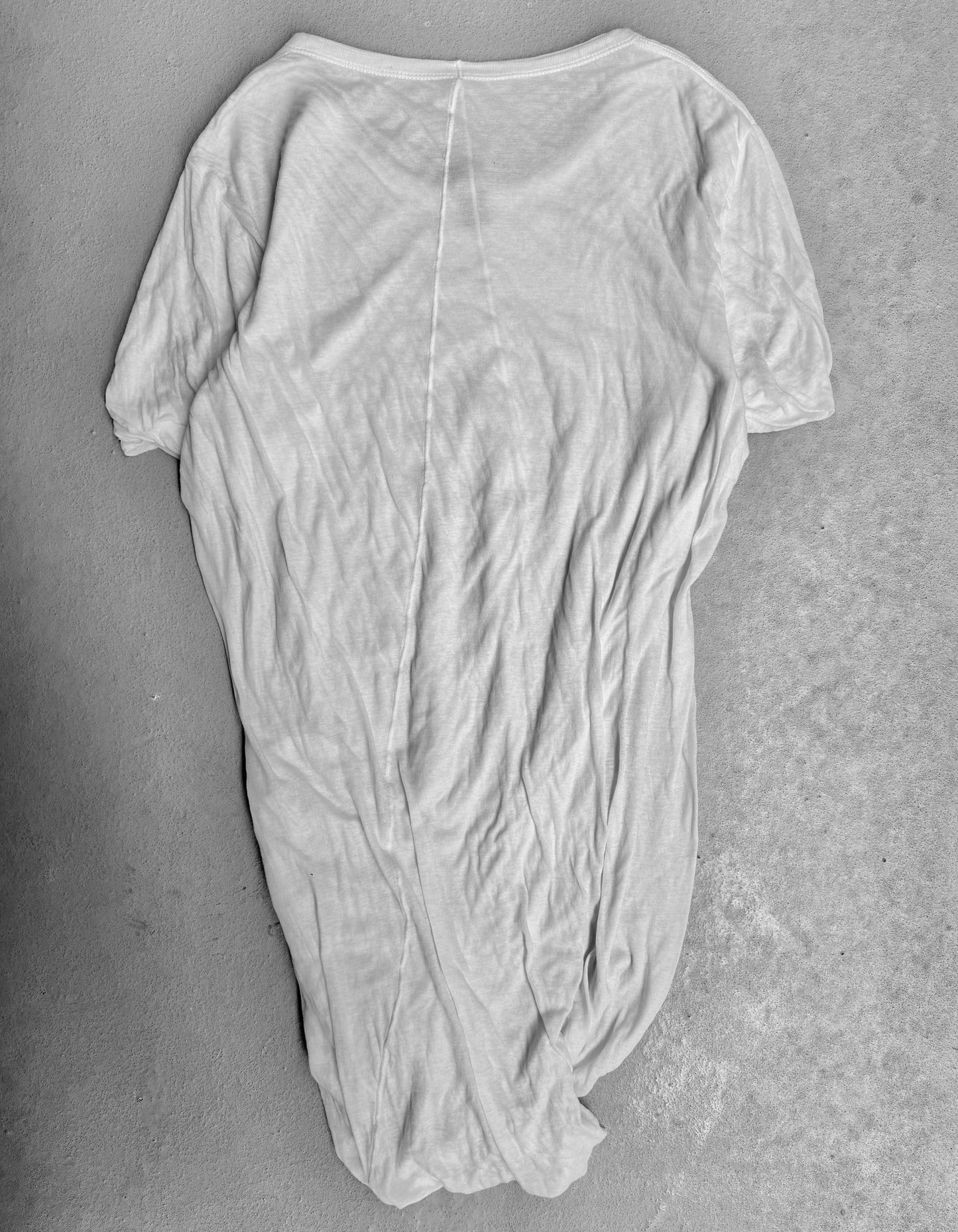 Rick Owens AW17 “GLITTER” White Double-layered T-shirt
