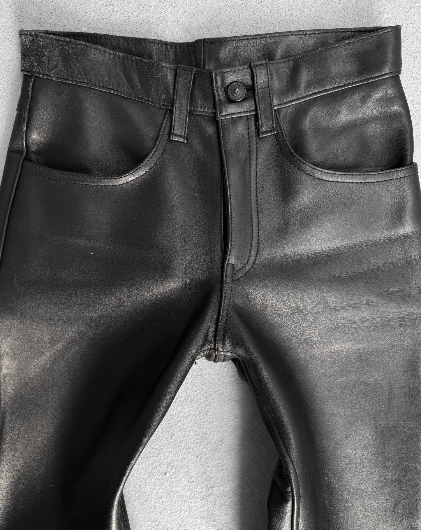 KADOYA K’s Leather Early 00s Bootcut Flare Cowhide Leather Motorcycle Pants
