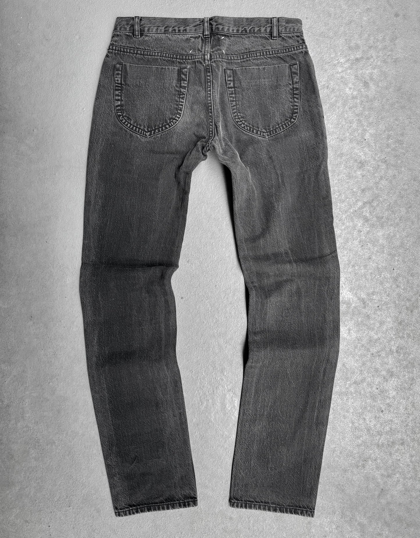 Maison Martin Margiela AW09 Washed Grey Slim-fit Denim