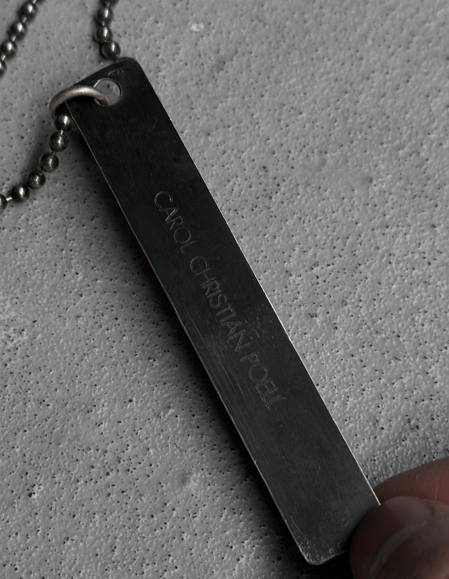 Carol Christian Poell ‘MM/1480’ Reverse Dental Teeth Silver Pendant Necklace