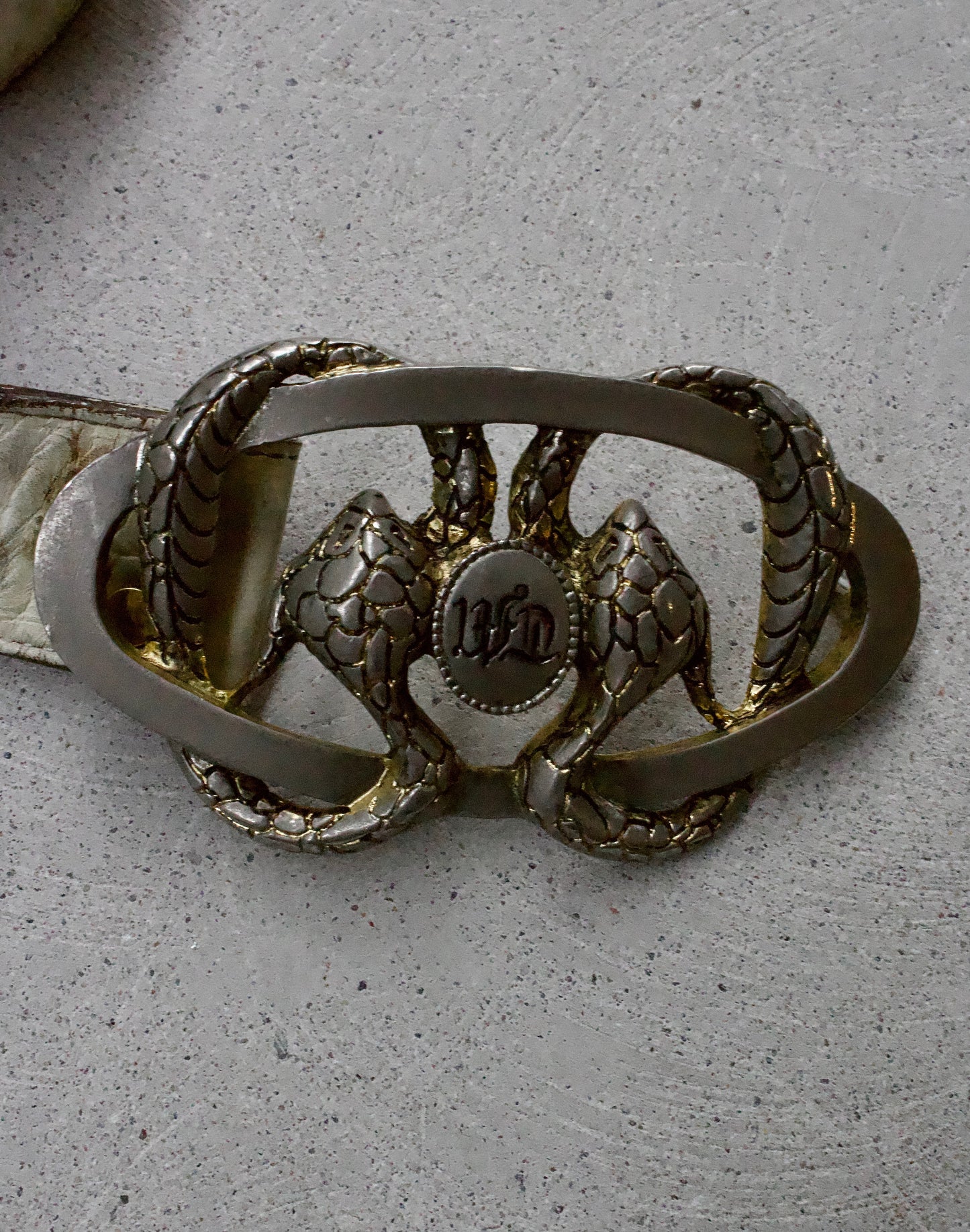 Tornado Mart Early 00s Western Snake Buckle Embellishment Belt