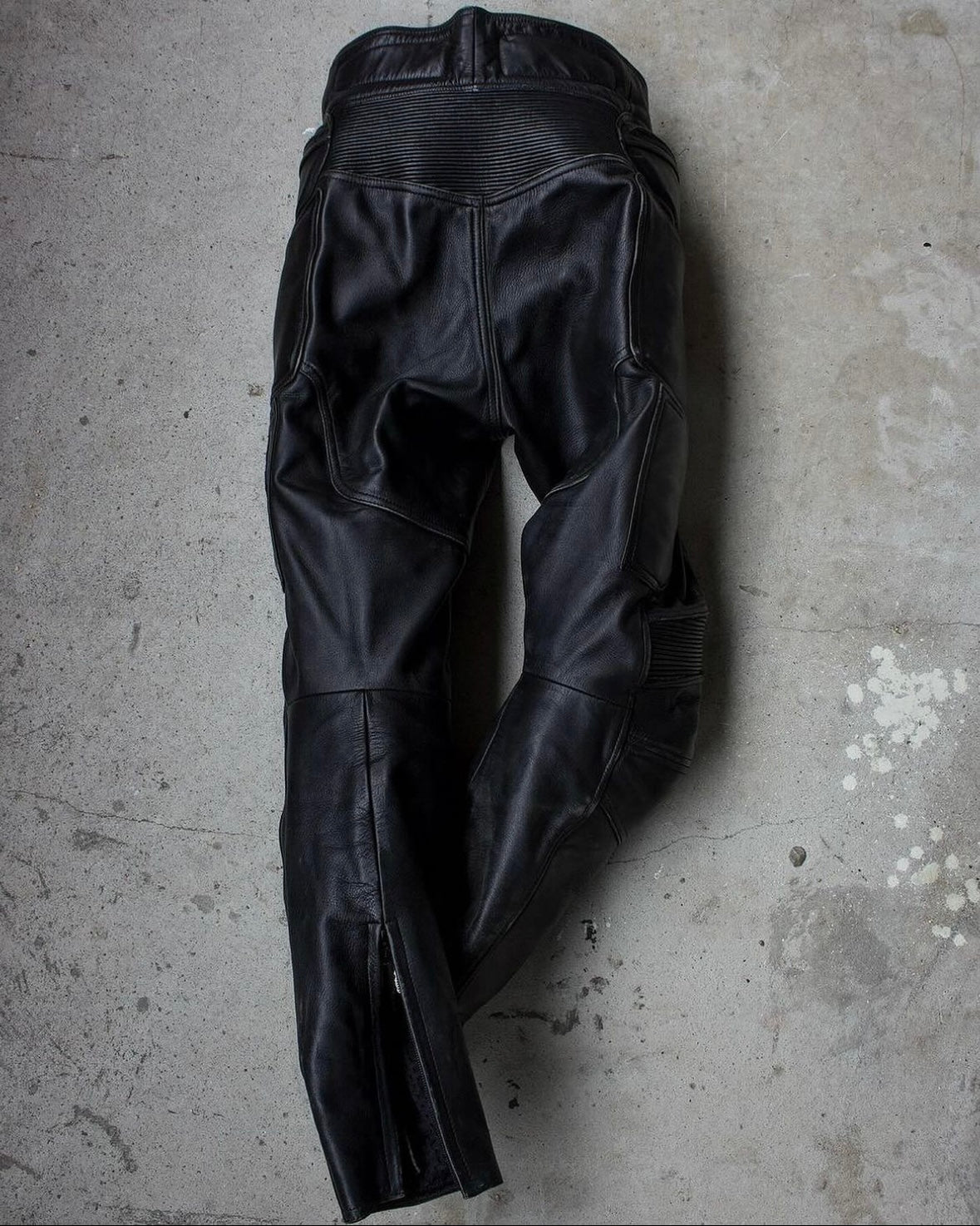 KADOYA 00s Cowhide Leather Padded Motorcycle Pants