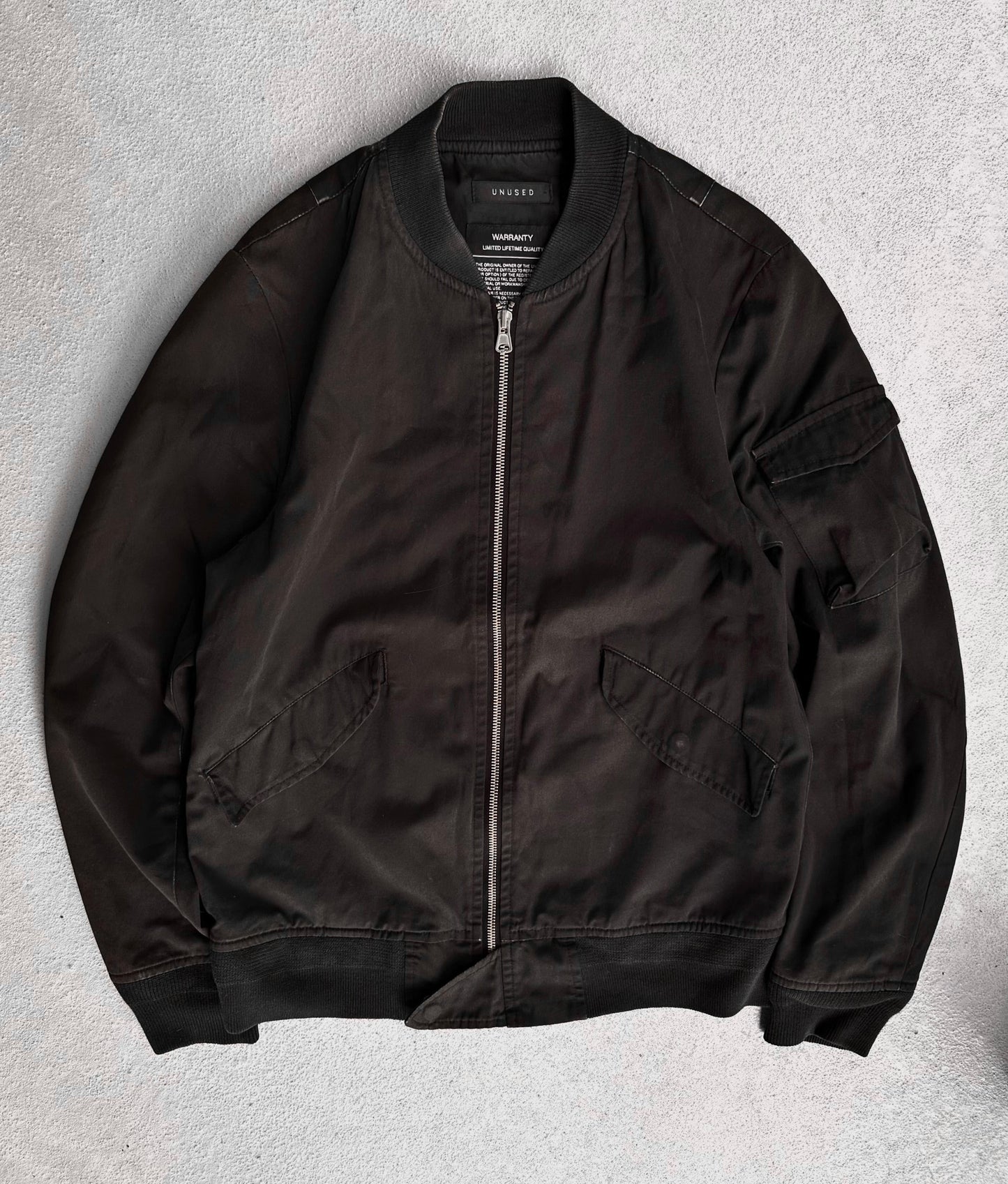 UNUSED Japan Early 00s Sun Faded Light-weight Bomber Jacket