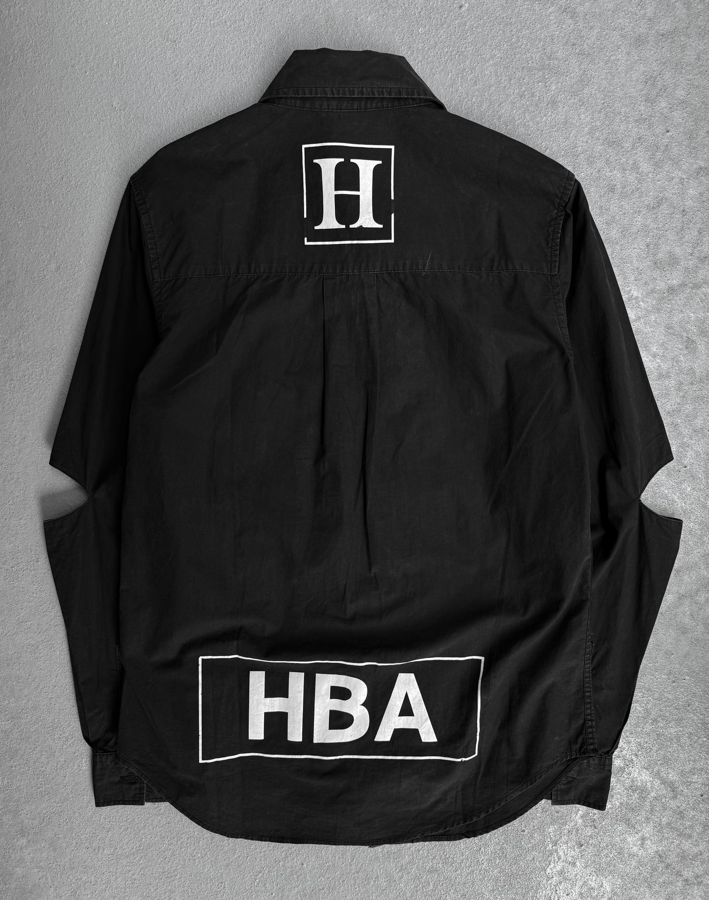 Hood By Air SS14 Graphic Zip-up Cut Out Shirts