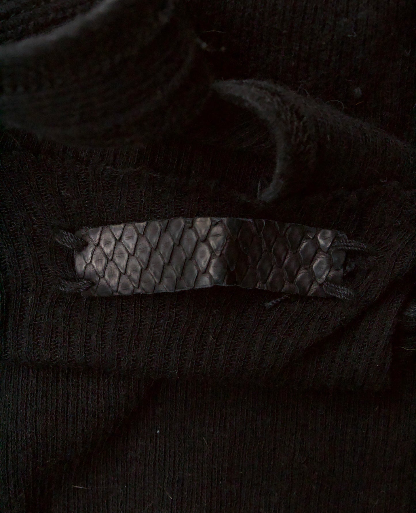IfSixWasNine Early 00s Distressed ‘Snakeskin’ Ribbed Tank Top