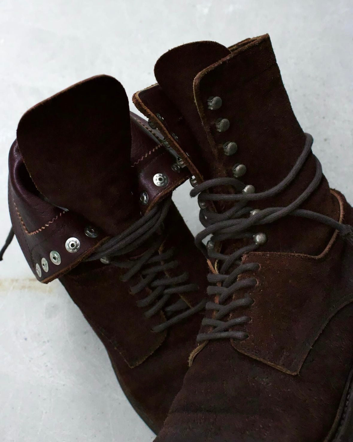 MiharaYasuhiro AW10 Foldable Suede Leather Boots