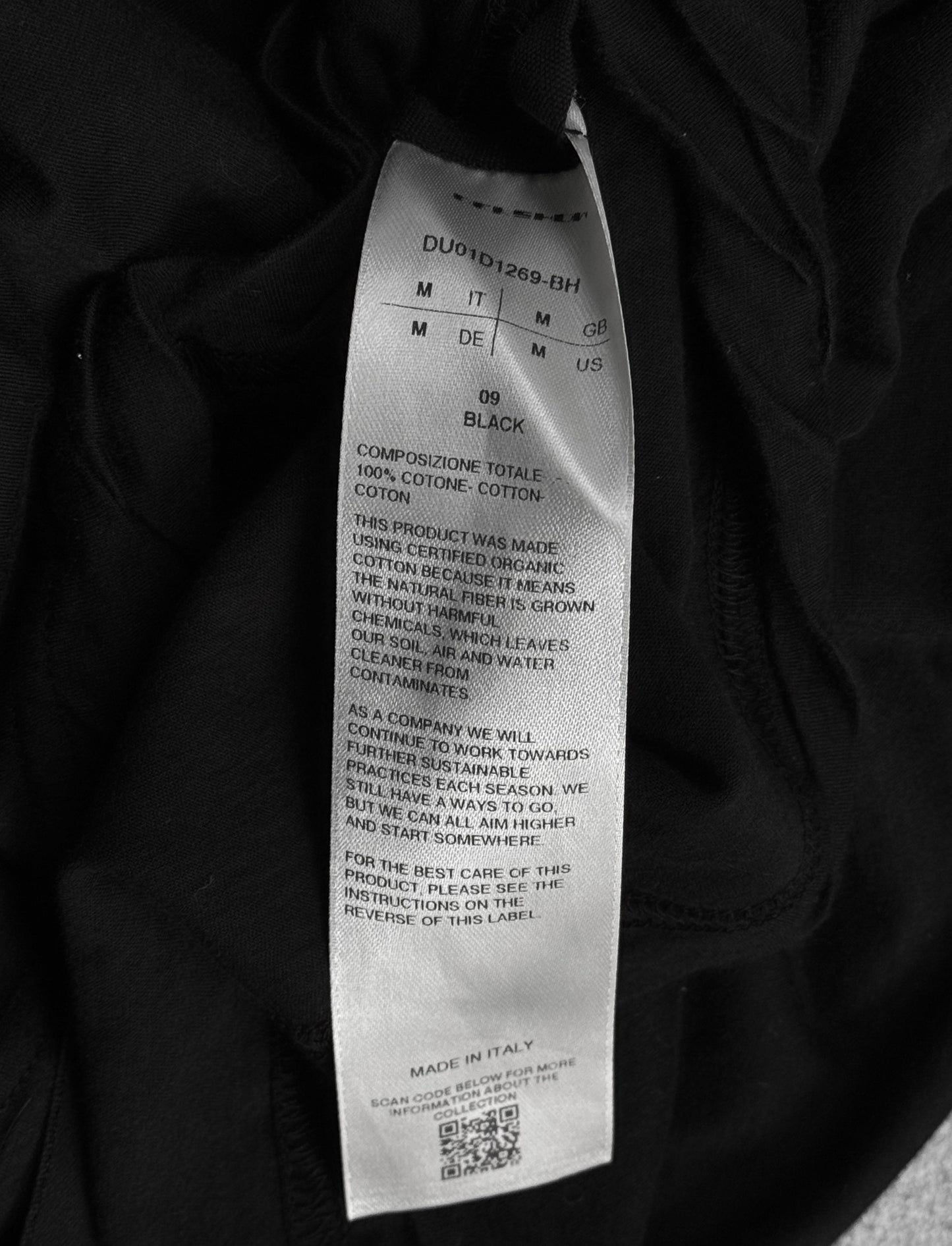 Rick Owens DRKSHDW SS24 “LIDO” Black Double-layered Hustler Long-sleeves