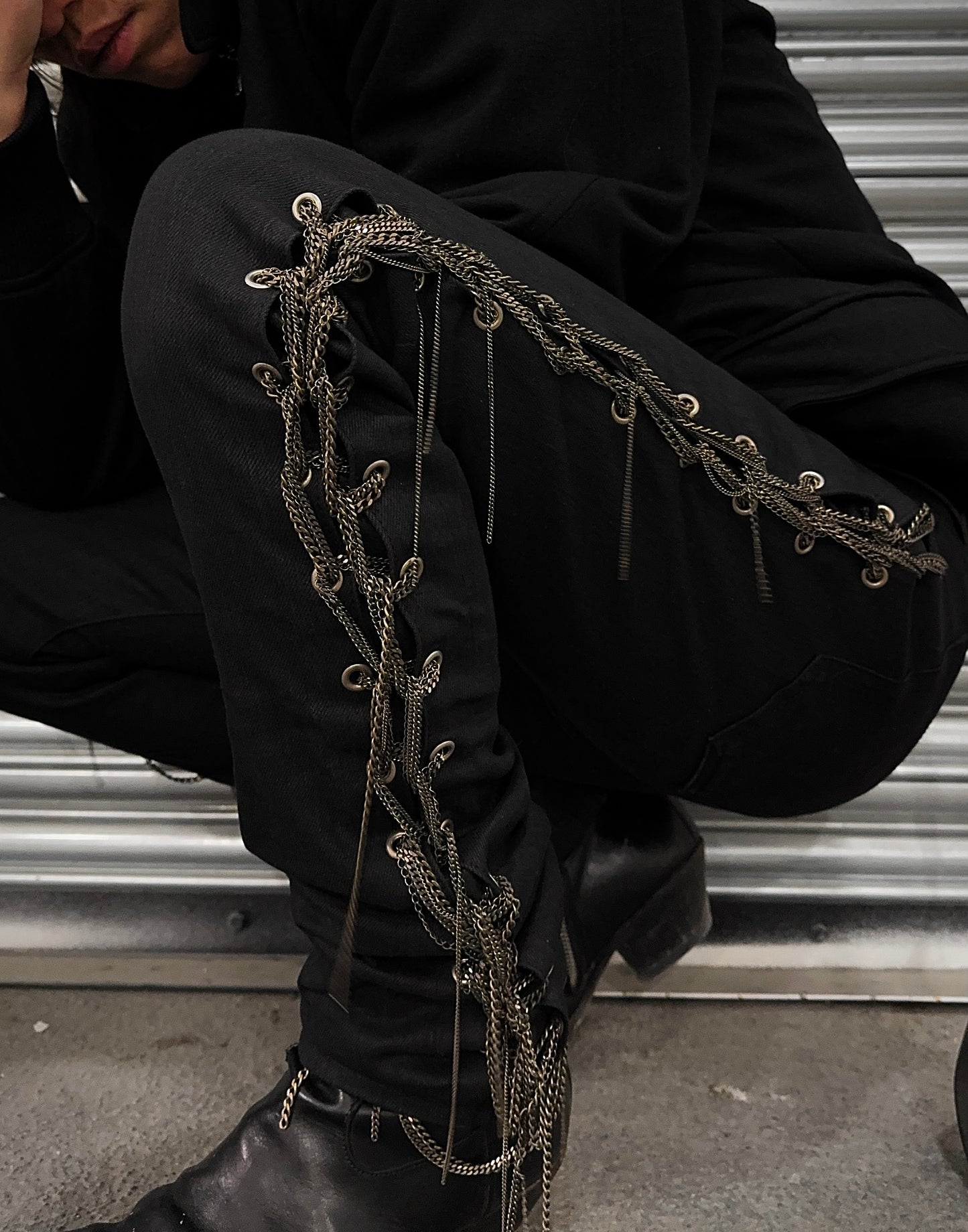 *SAMPLE* Saint Laurent Paris AW14 Side-chain Bootcut Skinny Denim