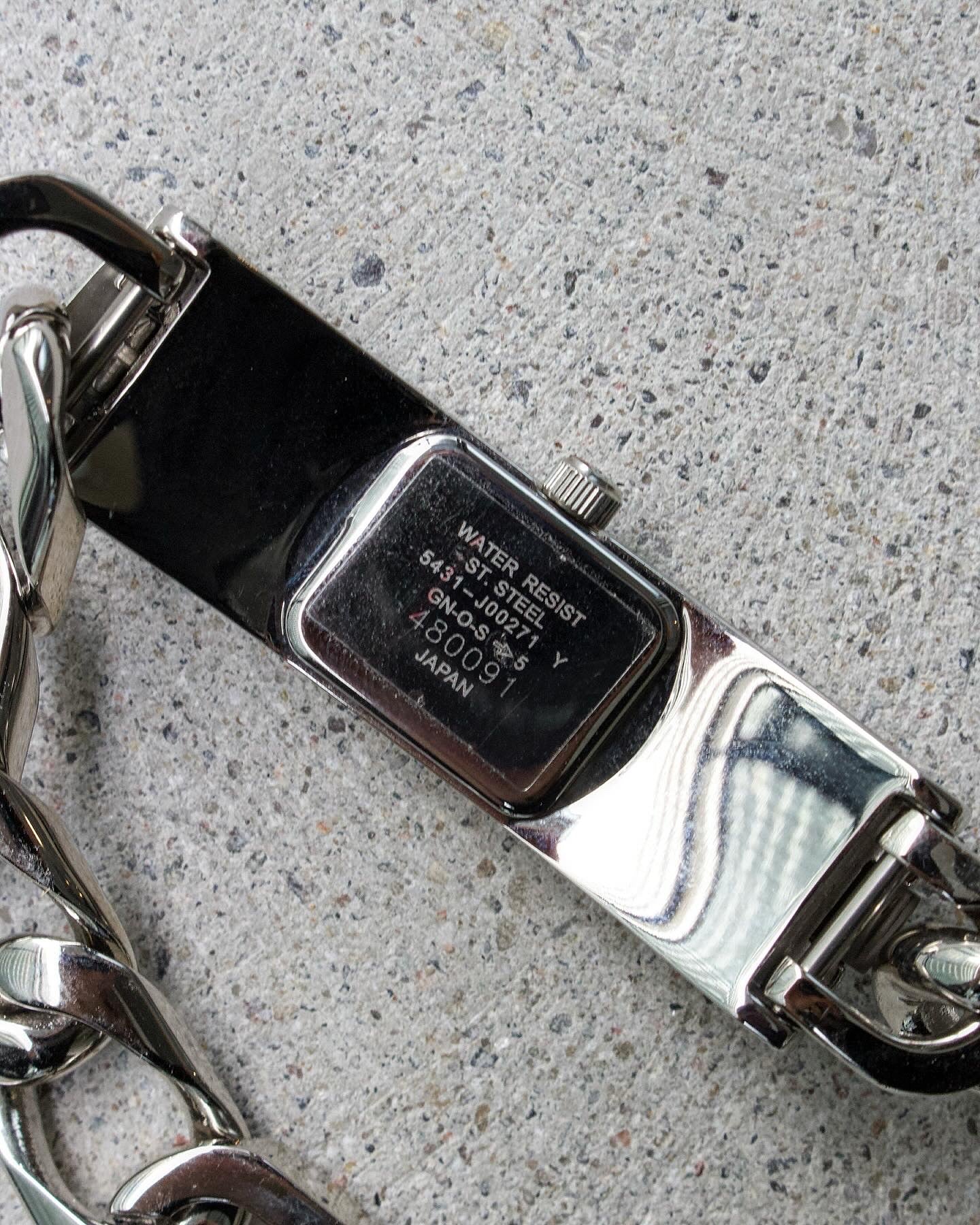 Jean-Paul GAULTIER Early 00s Cuban Link Bracelet Watch