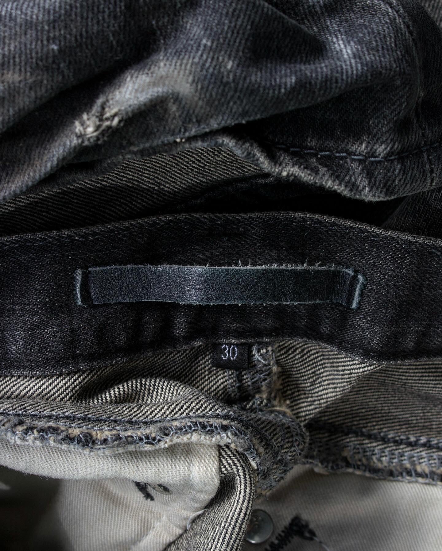 RipVanWinkle Early 00s Grey Washed Bootcut Denim
