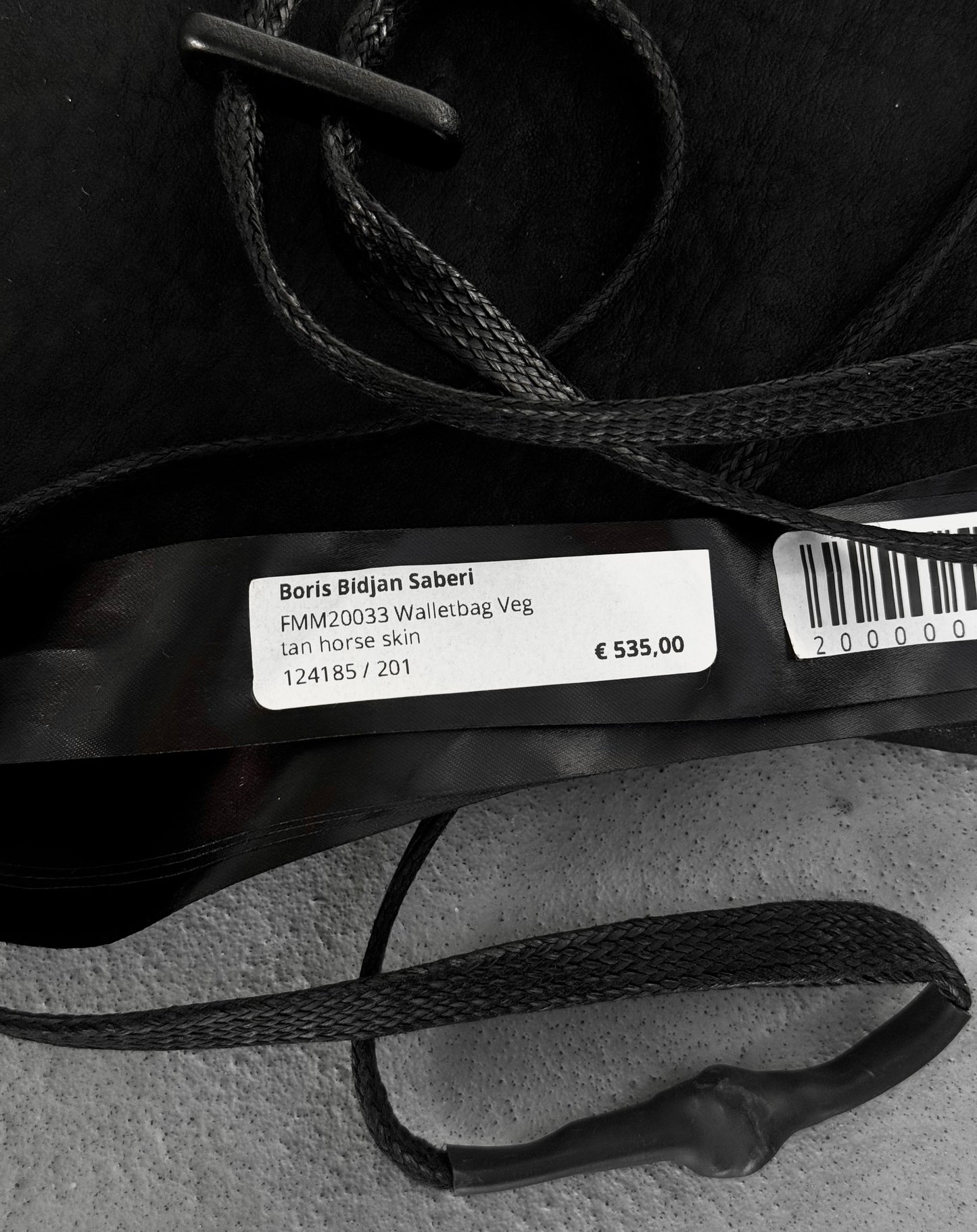 Boris Bidjan Saberi 'FMM20033' Horse Leather Walletbag