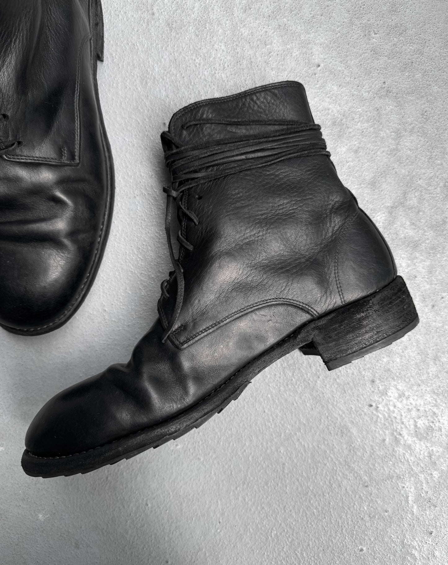 GUIDI ‘995’ Full-grain Calf Leather Lace-up Military Boots
