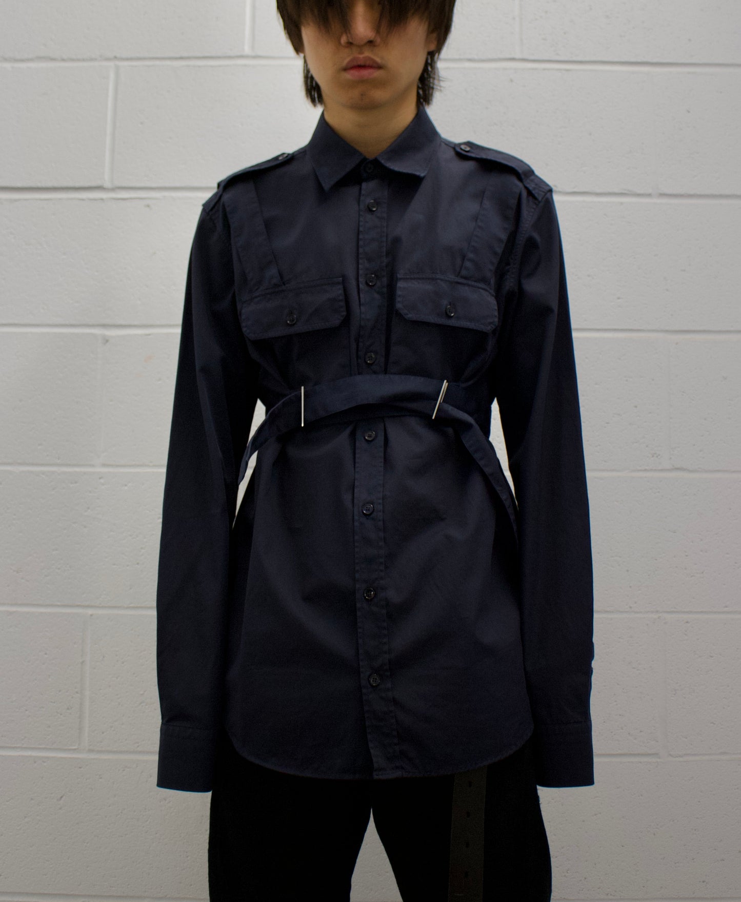 Helmut Lang 00s ‘Bondage’ Buckle Harness Dress Shirt