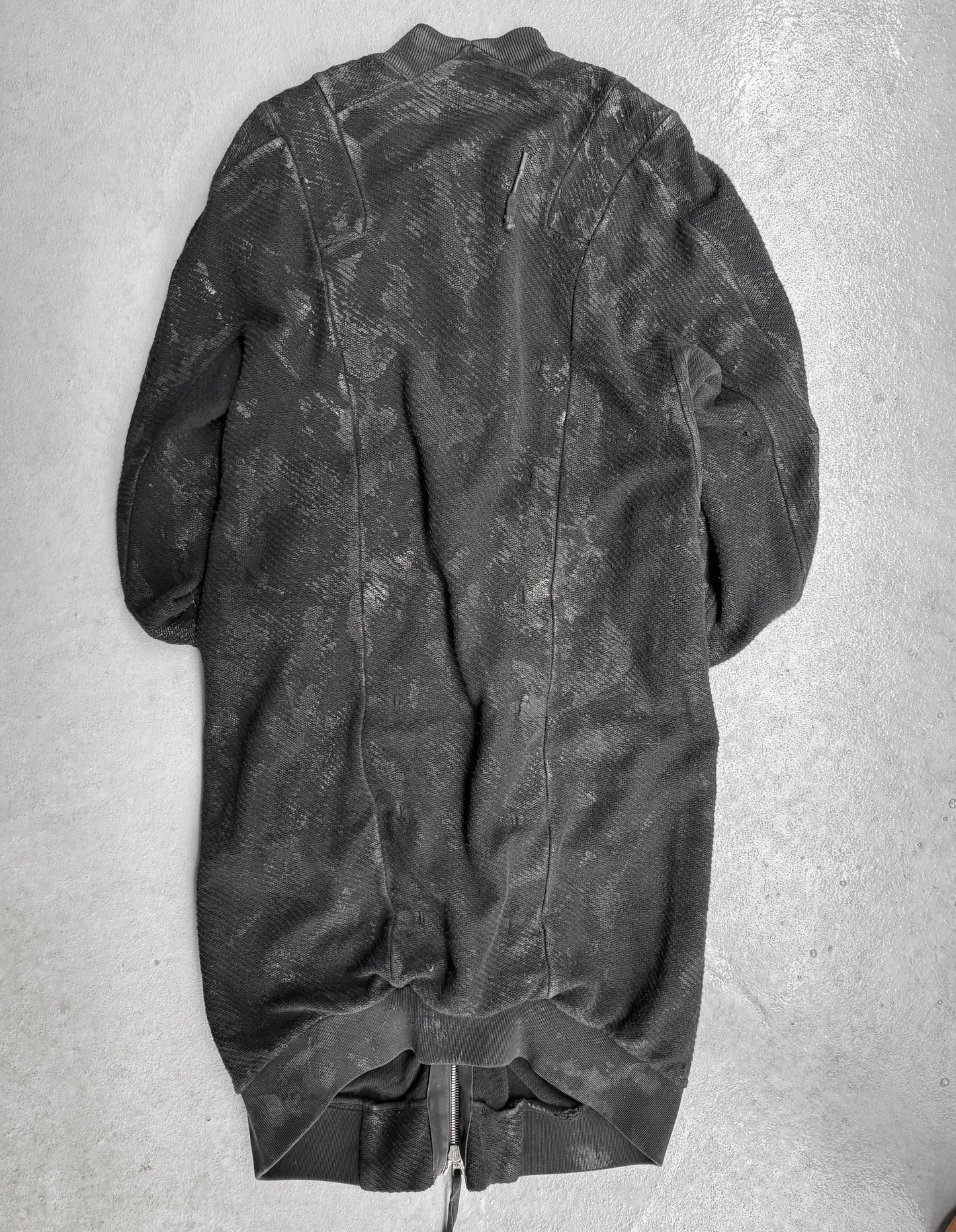 Boris Bidjan Saberi AW16 ‘Quadron’ Object-dyed Vinyl Waxed Zipper-3 Coat