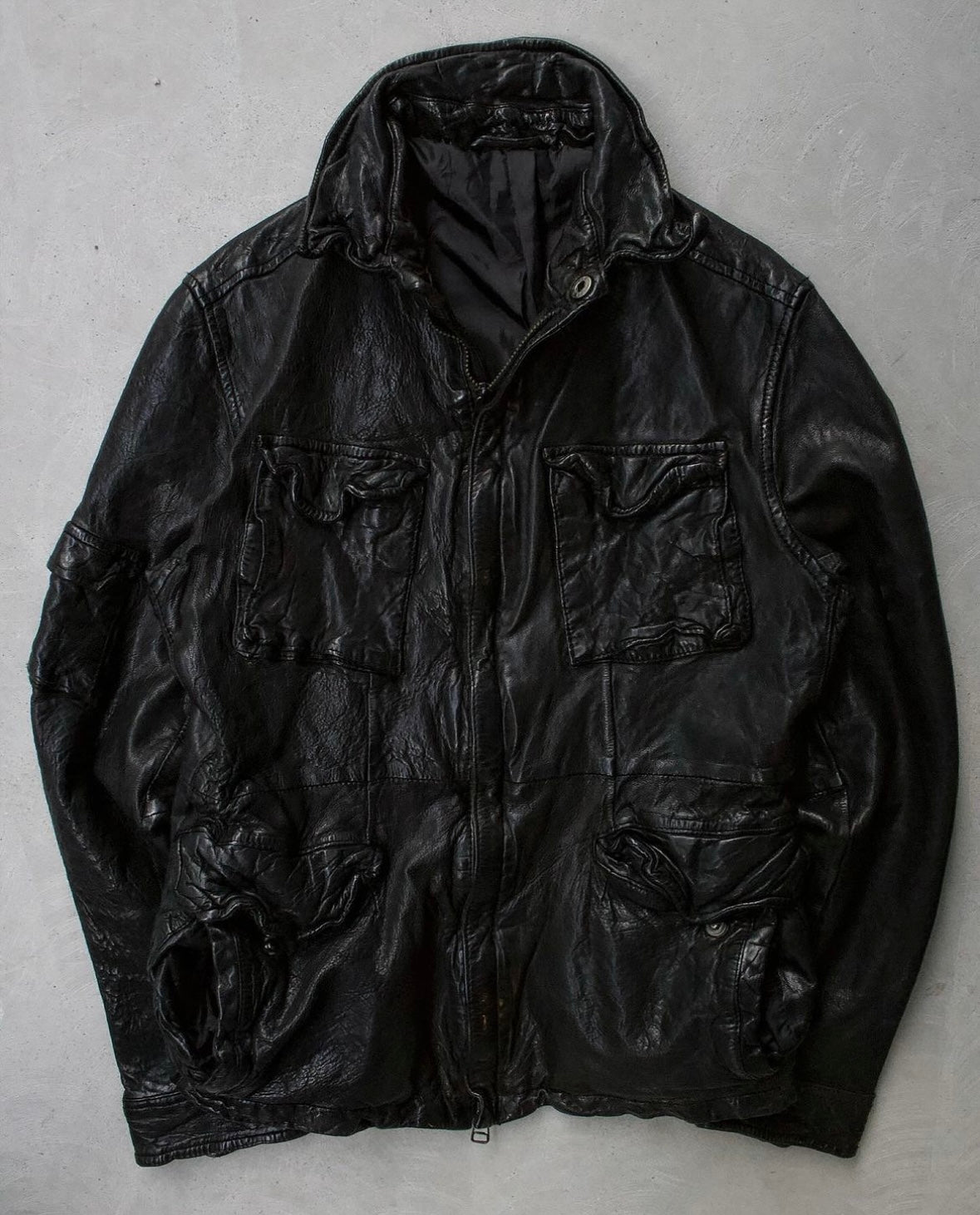 ABAHOUSE Vintage 2003 Sheep Leather Rider Jacket
