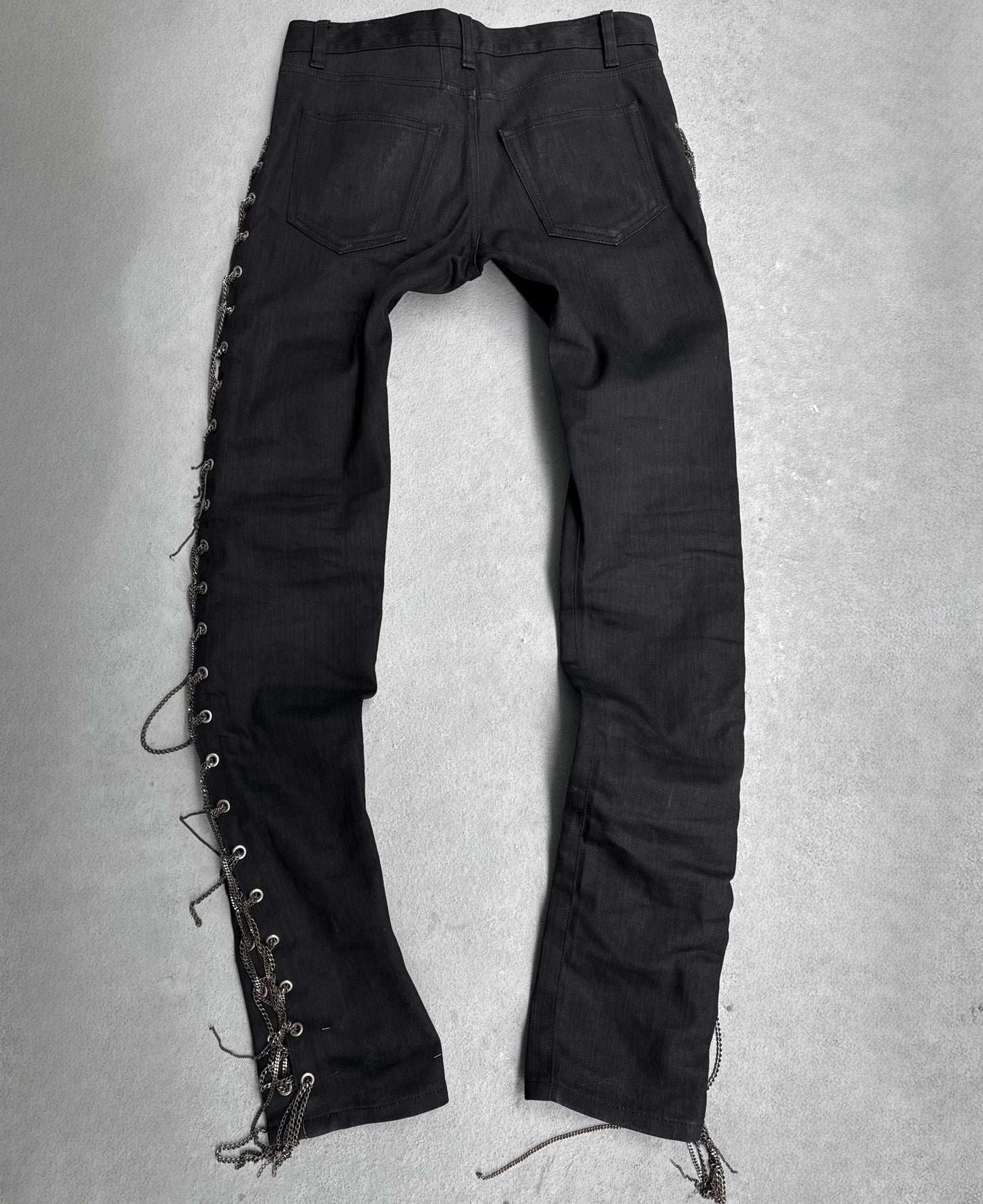 *SAMPLE* Saint Laurent Paris AW14 Side-chain Bootcut Skinny Denim