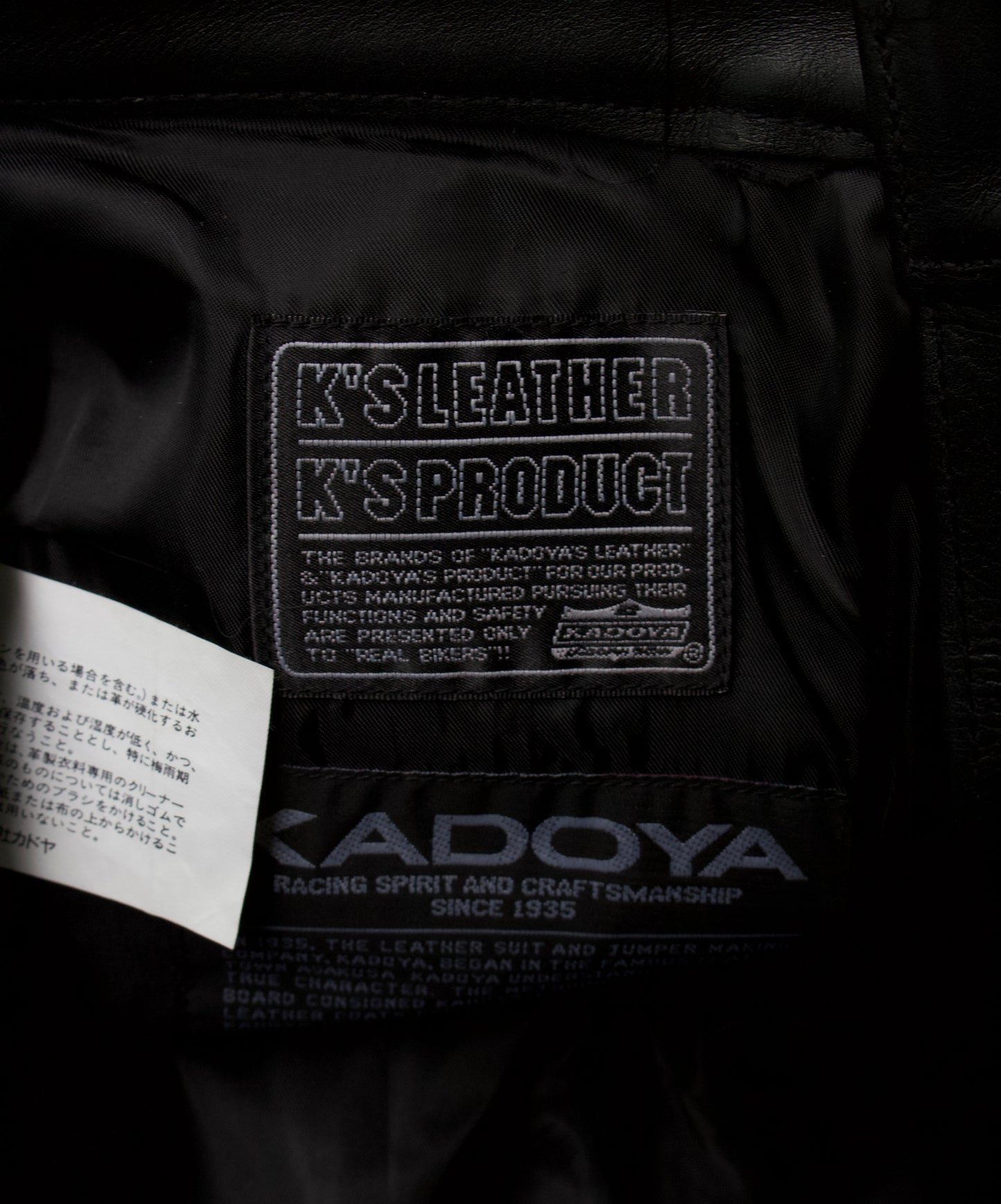 KADOYA K’s Leather 00s Bootcut Leather Motorcycle Pants