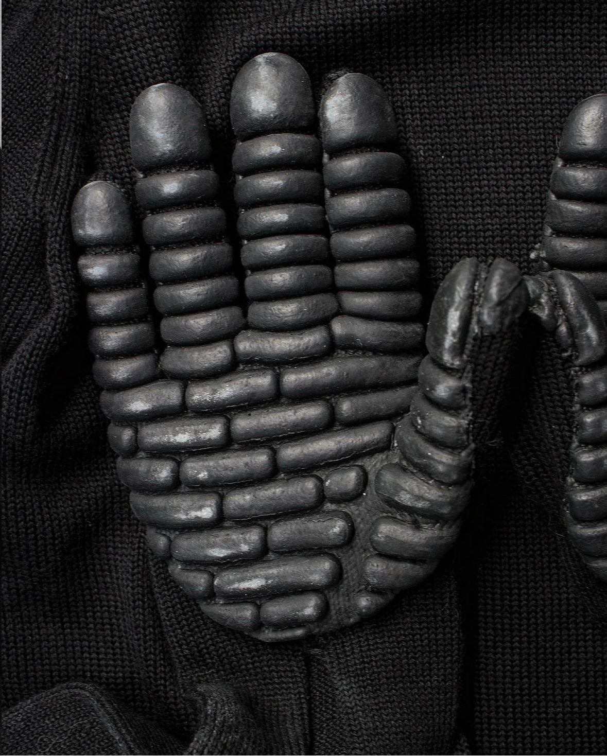 COMME des GARÇONS AW16 Rubber Gloves Convertible Wool Knit Sweater
