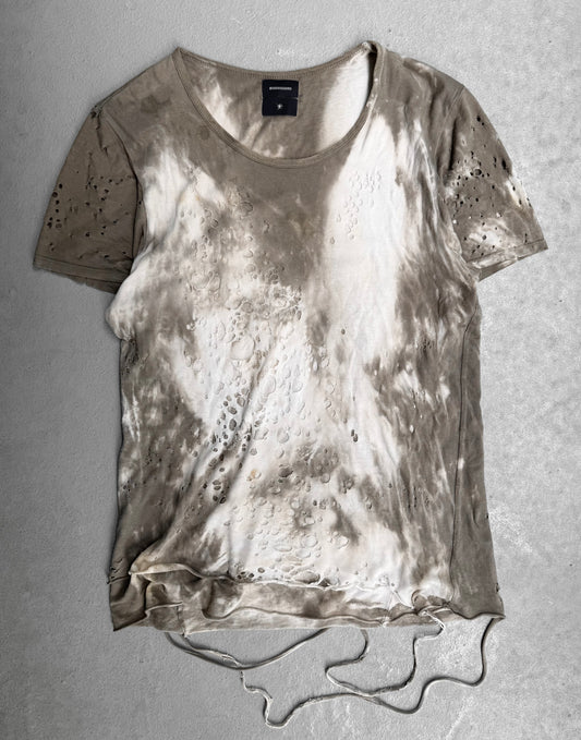 MiharaYasuhiro SS10 Distressed Tie-dye Layer T-shirt