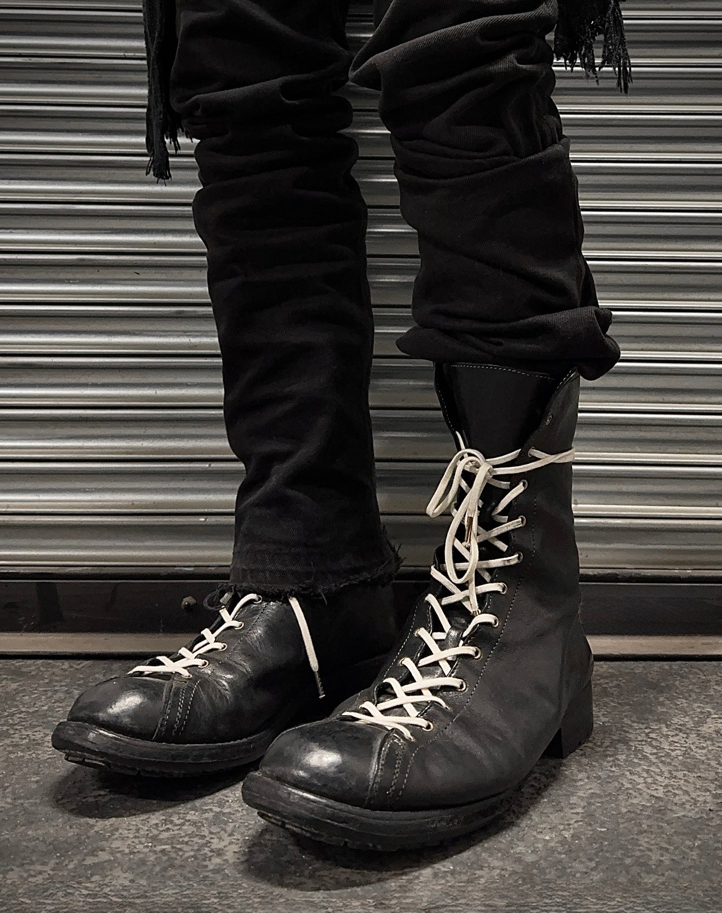 GUIDI 2011-2012 ‘5305’ Cordovan Leather Lace-up Monkey Boots