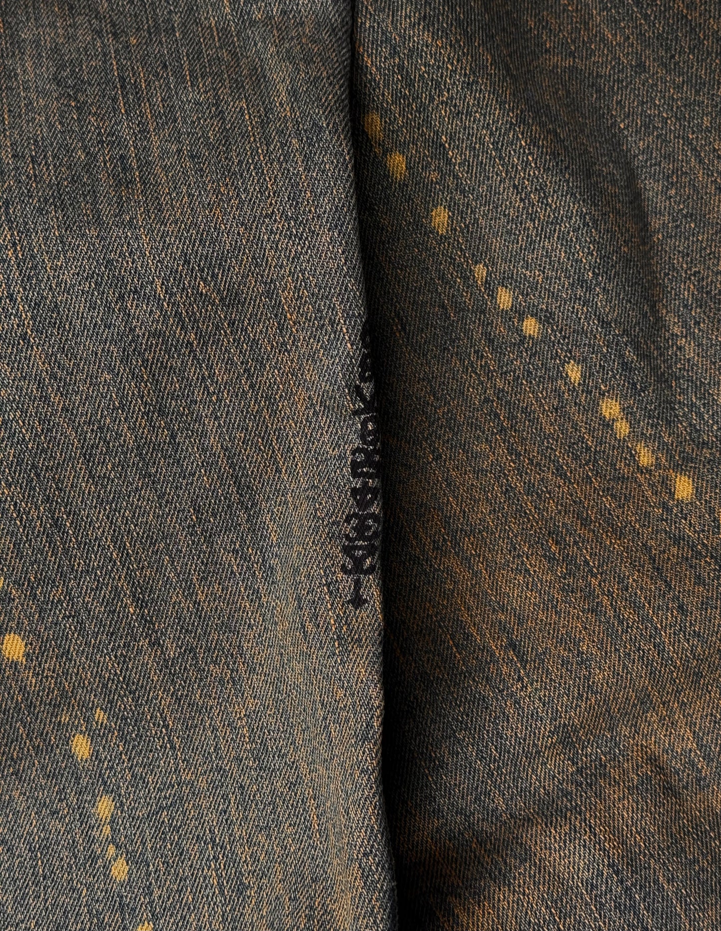 IfSixWasNine Early 00s ‘NO. MUDMAX/SBB 351’ DK Bell-Bottom Denim