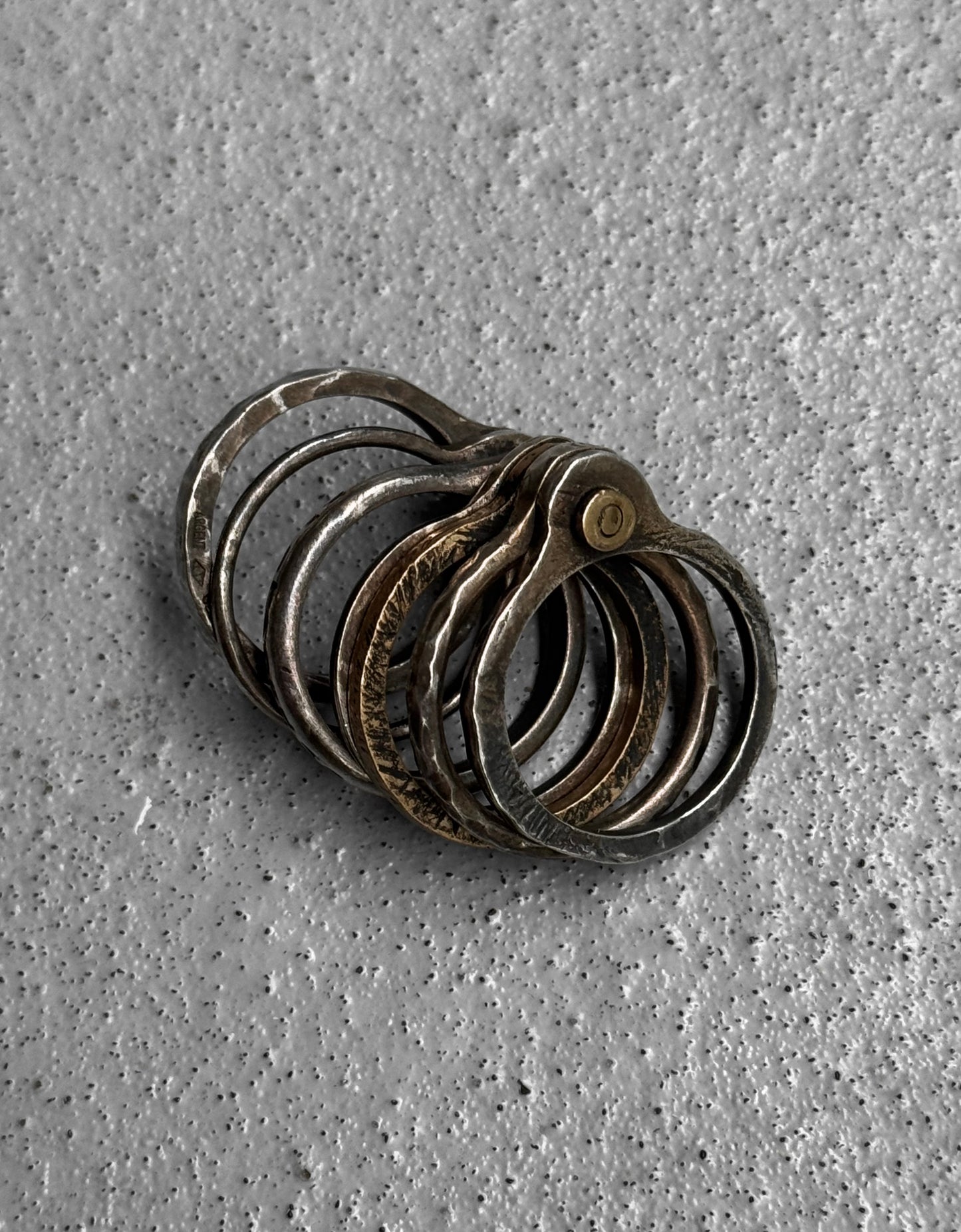 Tobias Wistisen 6-Combination Connected Silver Ring