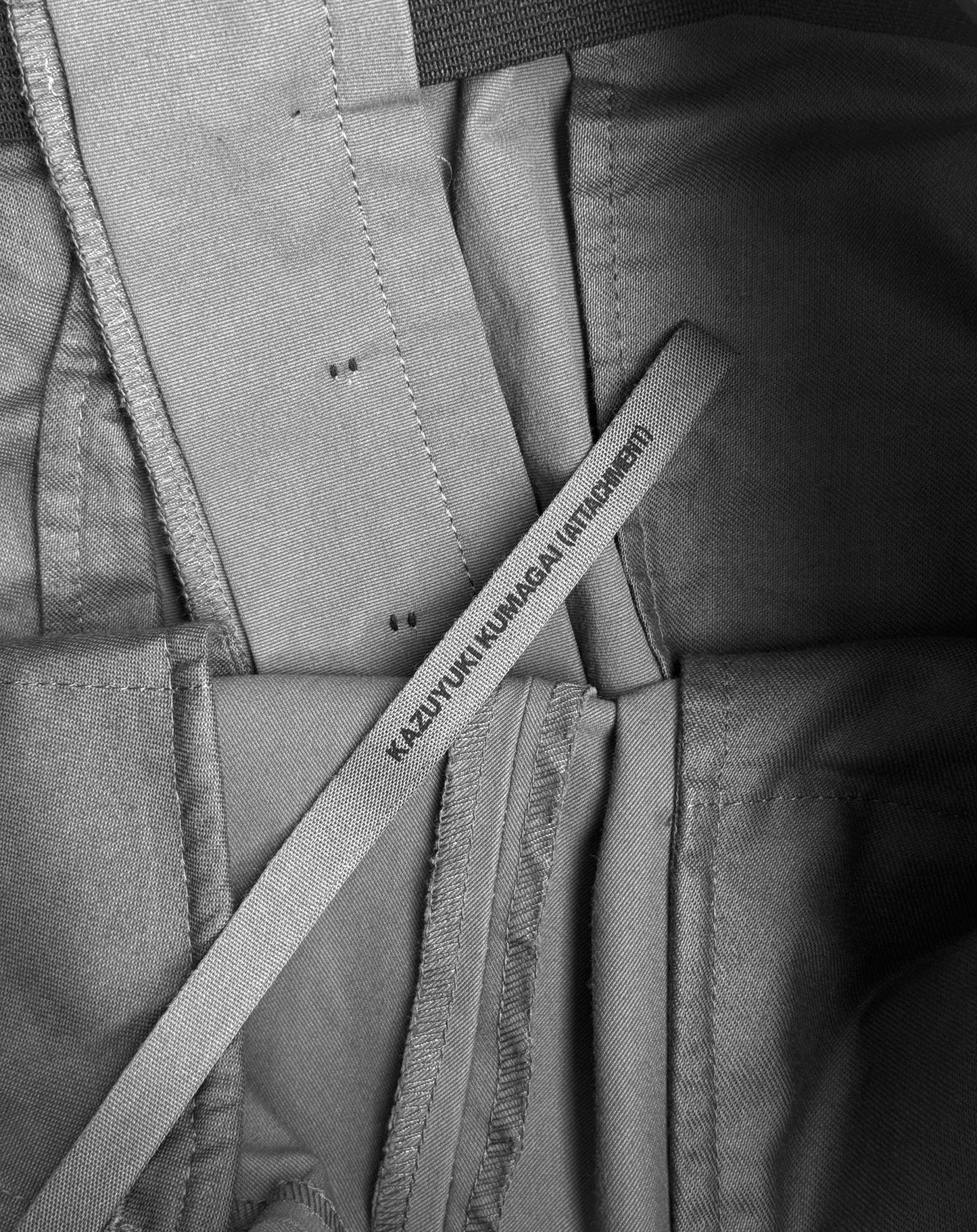 ATTACHMENT by Kazuyuki Kumagai Nylon Pleated Drop-crotch Shorts