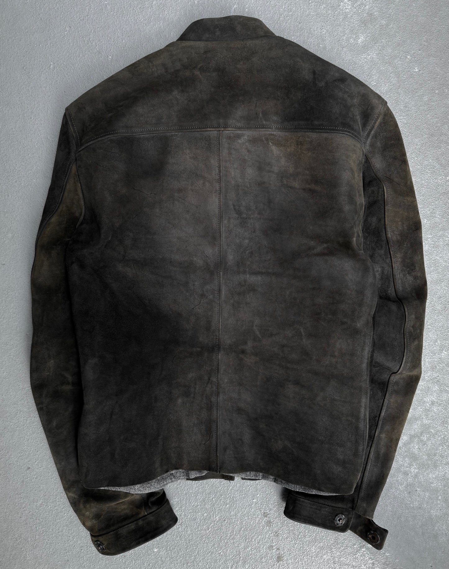 Carpe Diem Early 00s Reversible Cow Leather Aviator Jacket