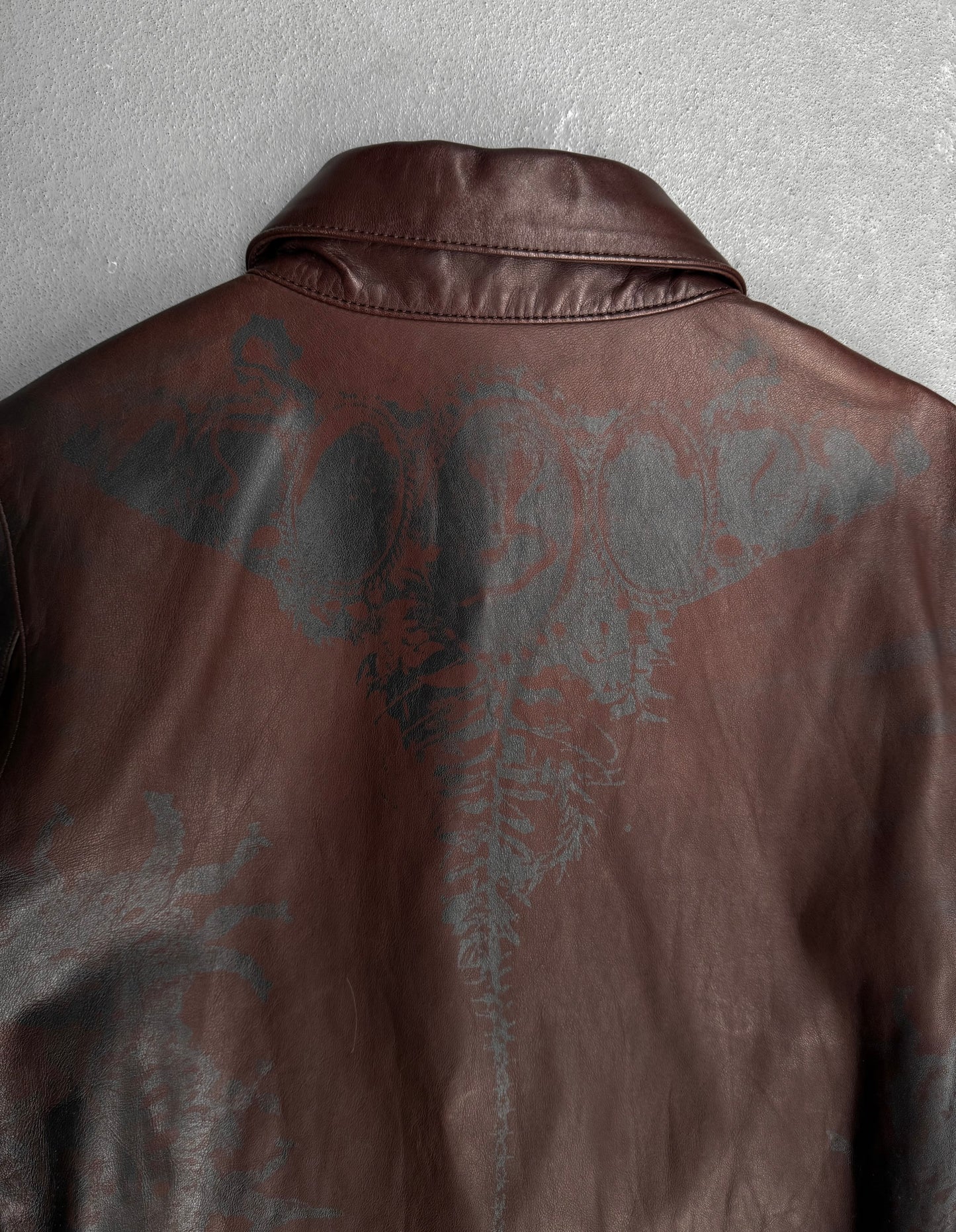 IfSixWasNine 'SHIRT GYPSY-G.0. J/M' Foliage Print Horse Leather Shirt