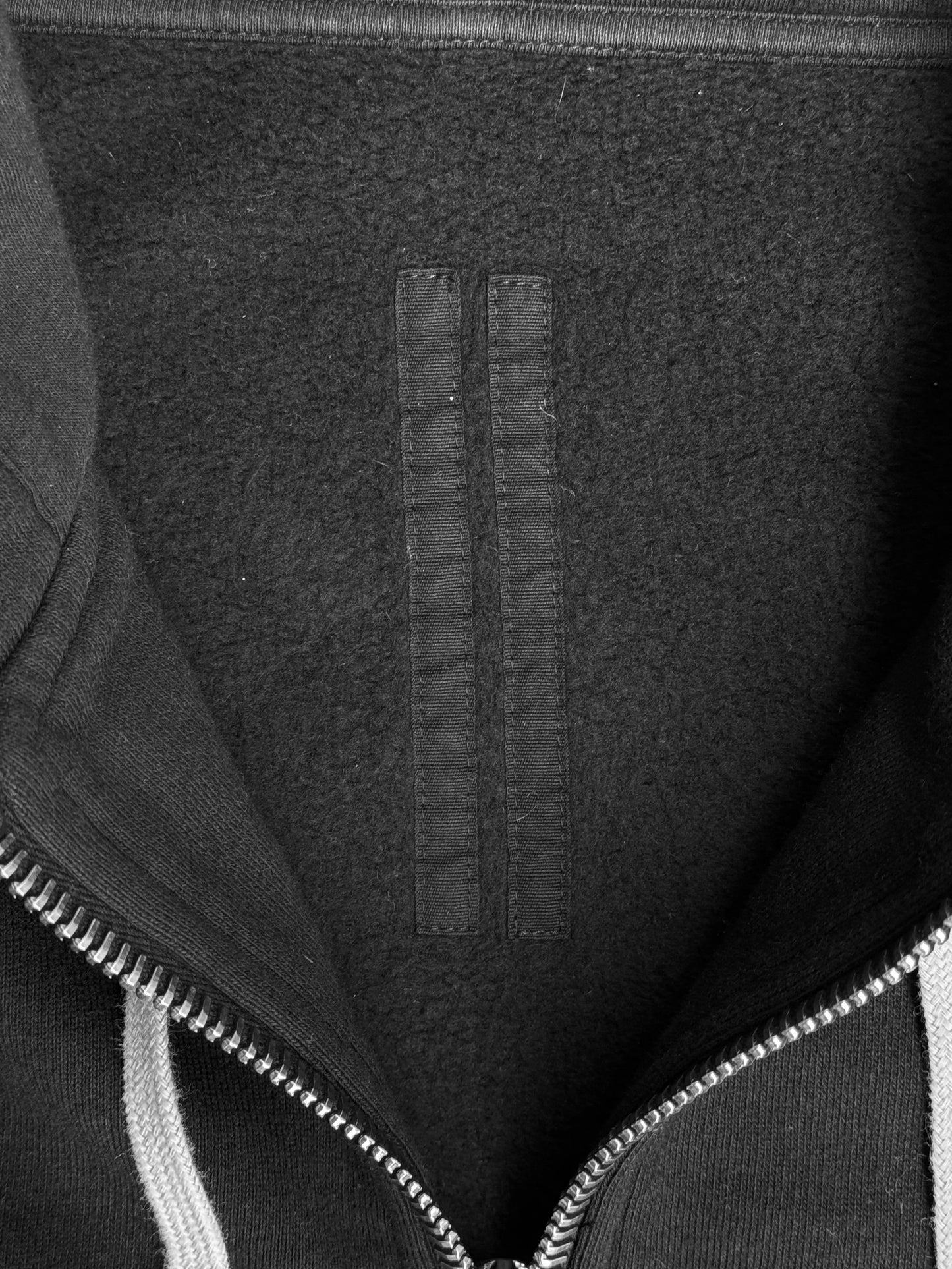 Rick Owens DRKSHDW AW22 “STROBE” Black Drawstring Jason Hoodie