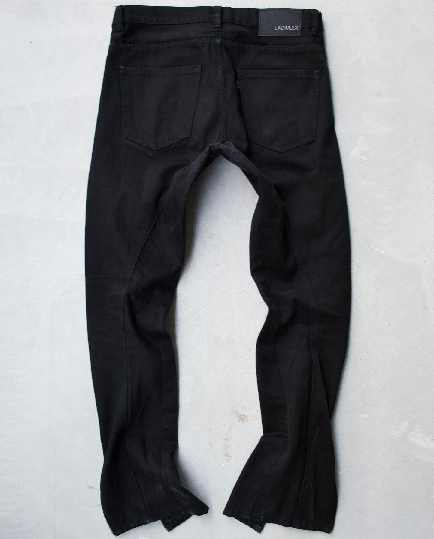 Lad Musician AW09 Flare Zip Denim