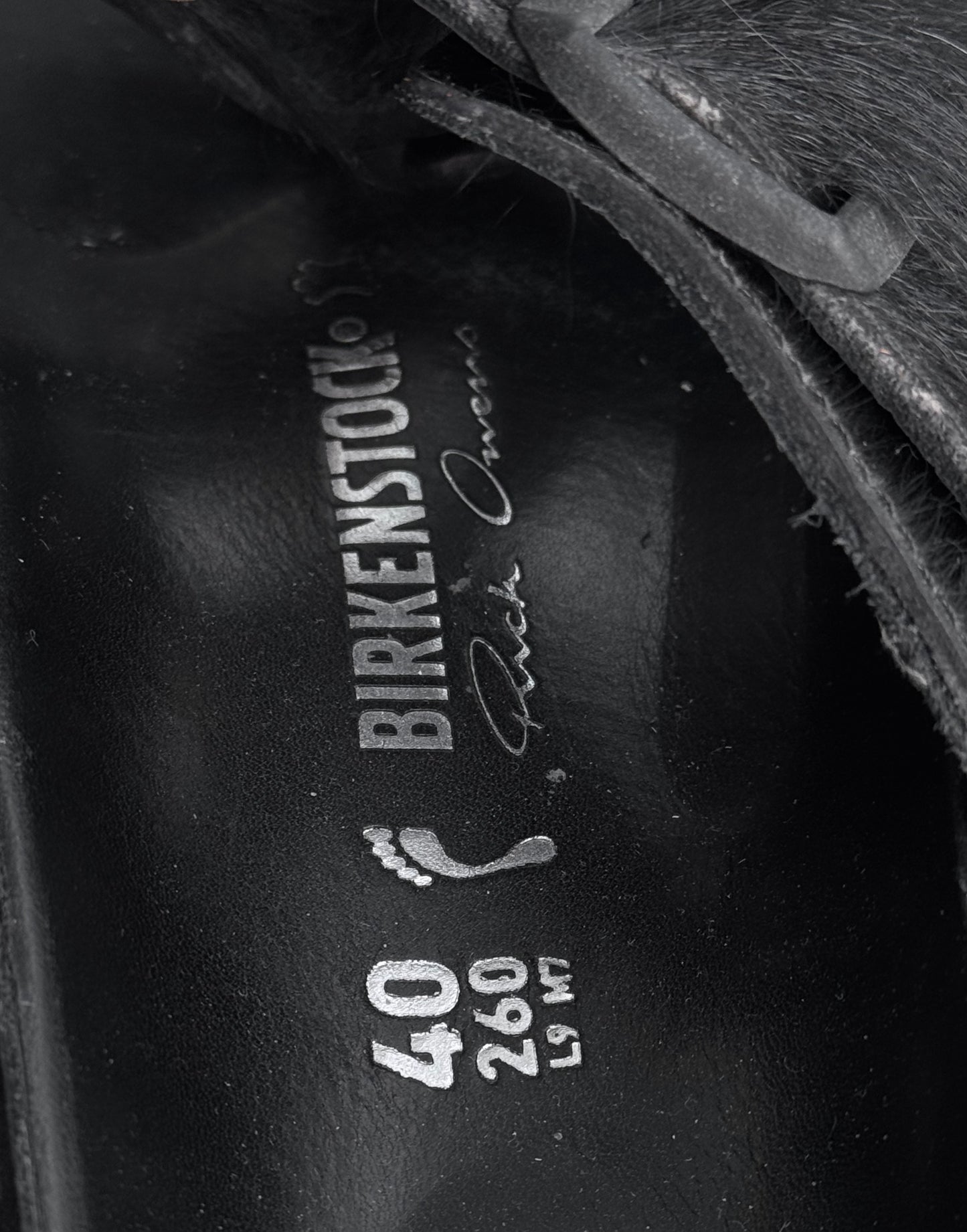 Rick Owens x BIRKENSTOCKS 2018 Pony-hair Arizona Sandals