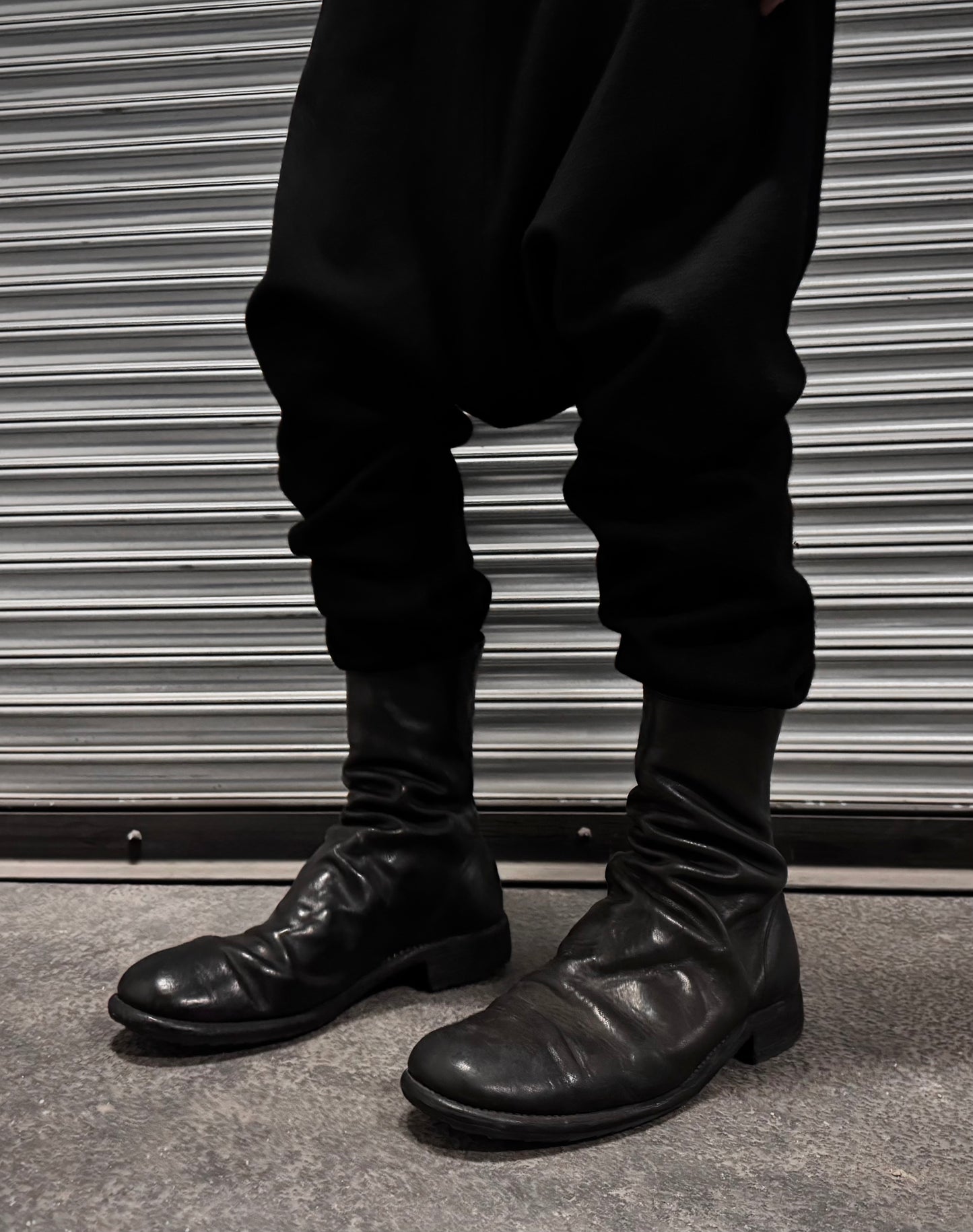 GUIDI ‘988’ Full-grain Horse Leather Back Zip Boots